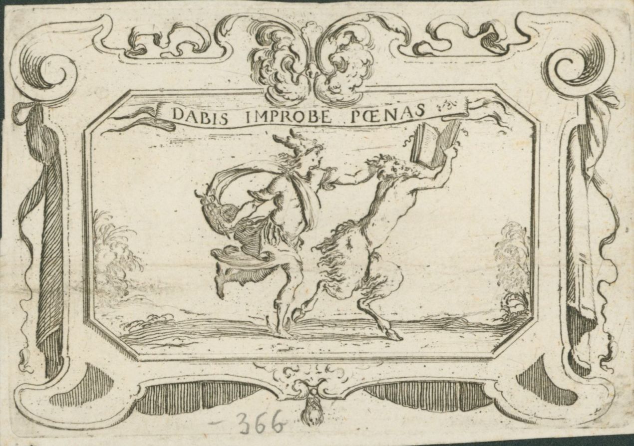 Dabis Improbe Poenas (stampa) di della Bella, Stefano (cerchia) (prima metà XVII)