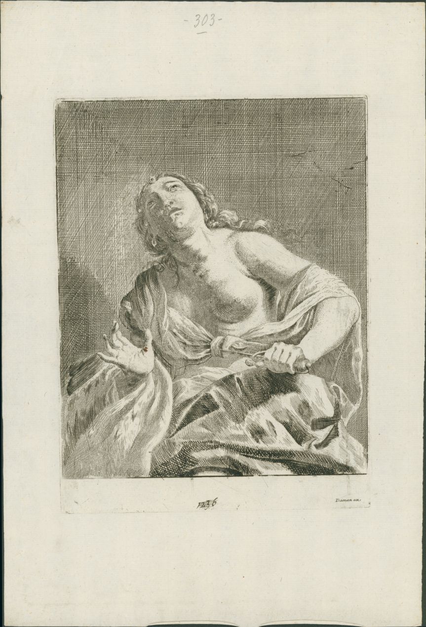 Lucrezia (stampa) - ambito bolognese (metà XVII)
