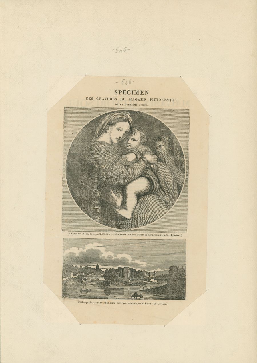 Specimen (stampa) - ambito francese (secondo quarto XIX)