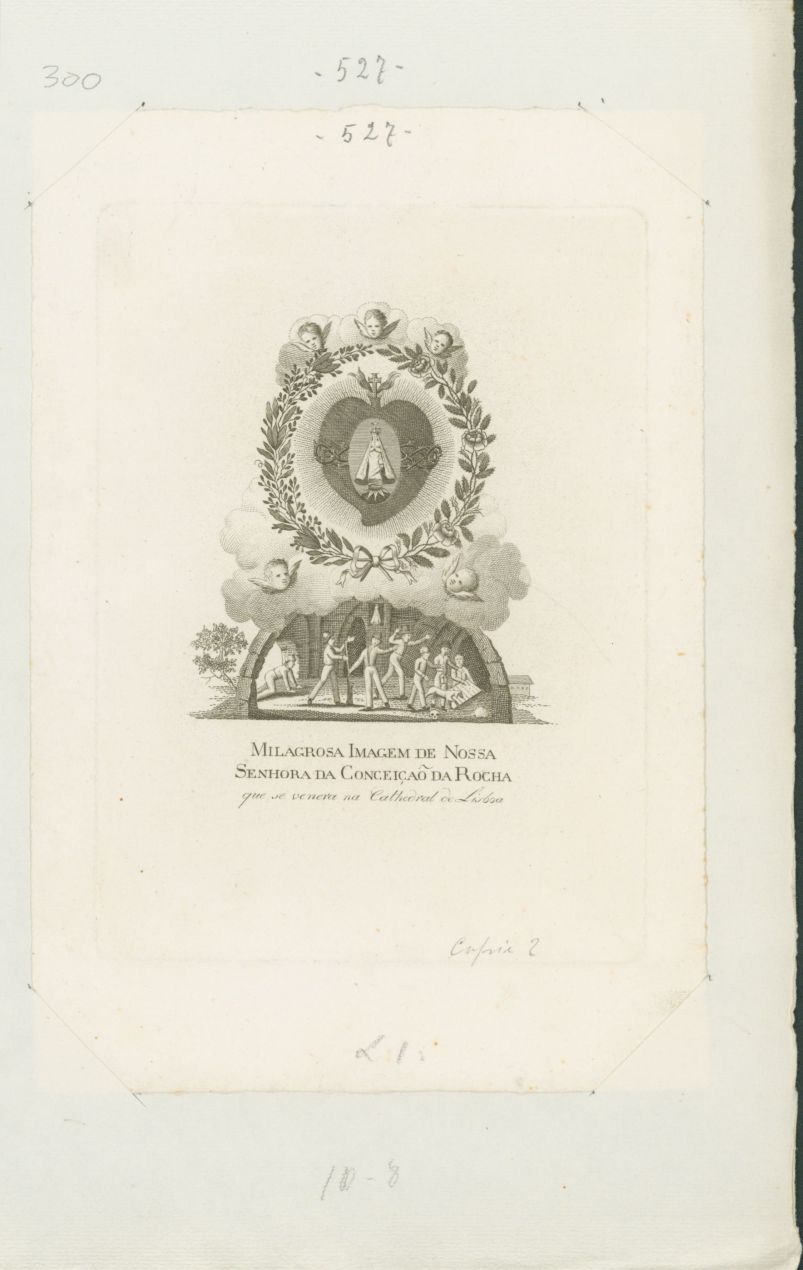 Milagrosa Imagem de Nossa Senhora da Conceição da Rocha (stampa) - ambito portoghese (terzo quarto XIX)