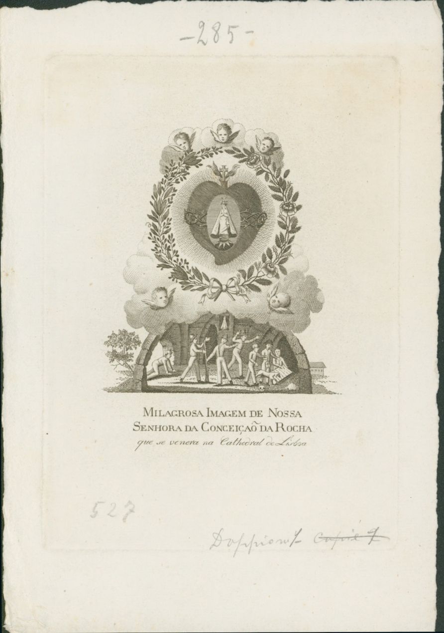 Milagrosa Imagem de Nossa Senhora da Conceição da Rocha (stampa) - ambito portoghese (terzo quarto XIX)