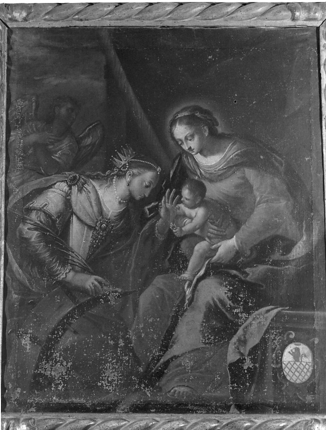 Martrimonio mistico di Santa Caterina d'Alessandria (dipinto) - ambito veneto (seconda metà sec. XVII)