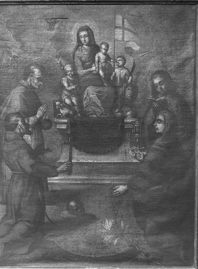 Madonna in trono e santi (dipinto) - ambito veneto (sec. XVIII)