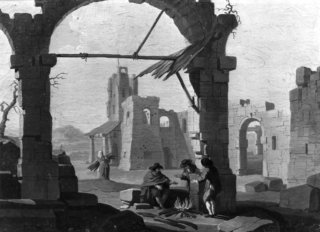 allegoria dell'Inverno (dipinto) di Zocchi Giuseppe (XVIII)