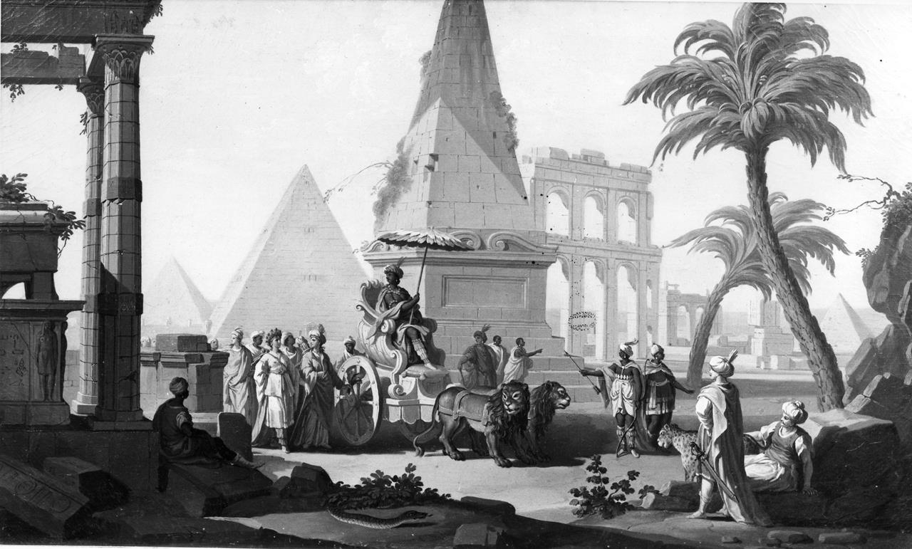 Trionfo dell'Africa (dipinto) di Zocchi Giuseppe (XVIII)