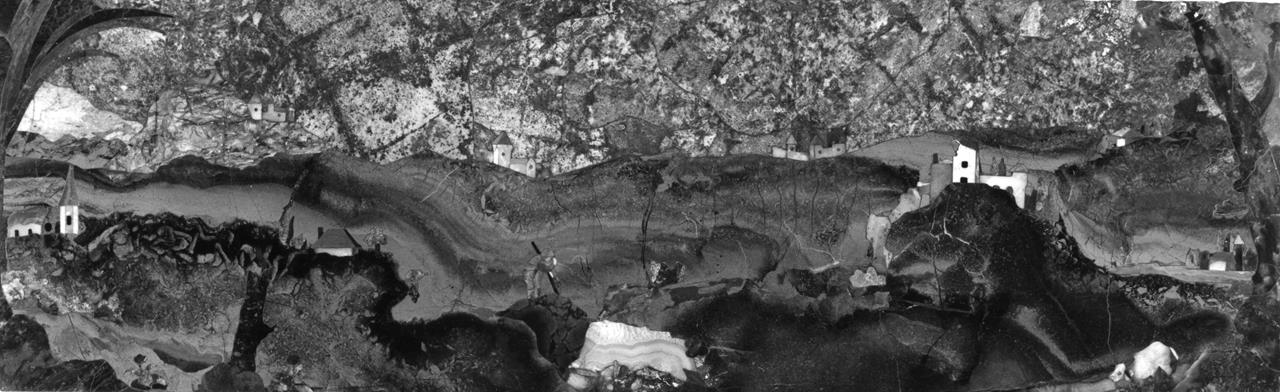 paesaggio (formella) di Barbatelli Bernardino detto Poccetti - manifattura granducale (sec. XVII)