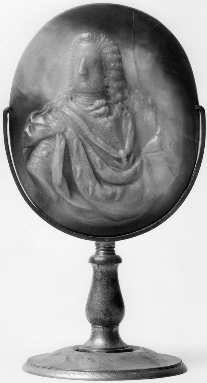 Ritratto del Granduca Francesco Stefano di Lorena e ingresso a Firenze (formella) - manifattura granducale (XVIII)