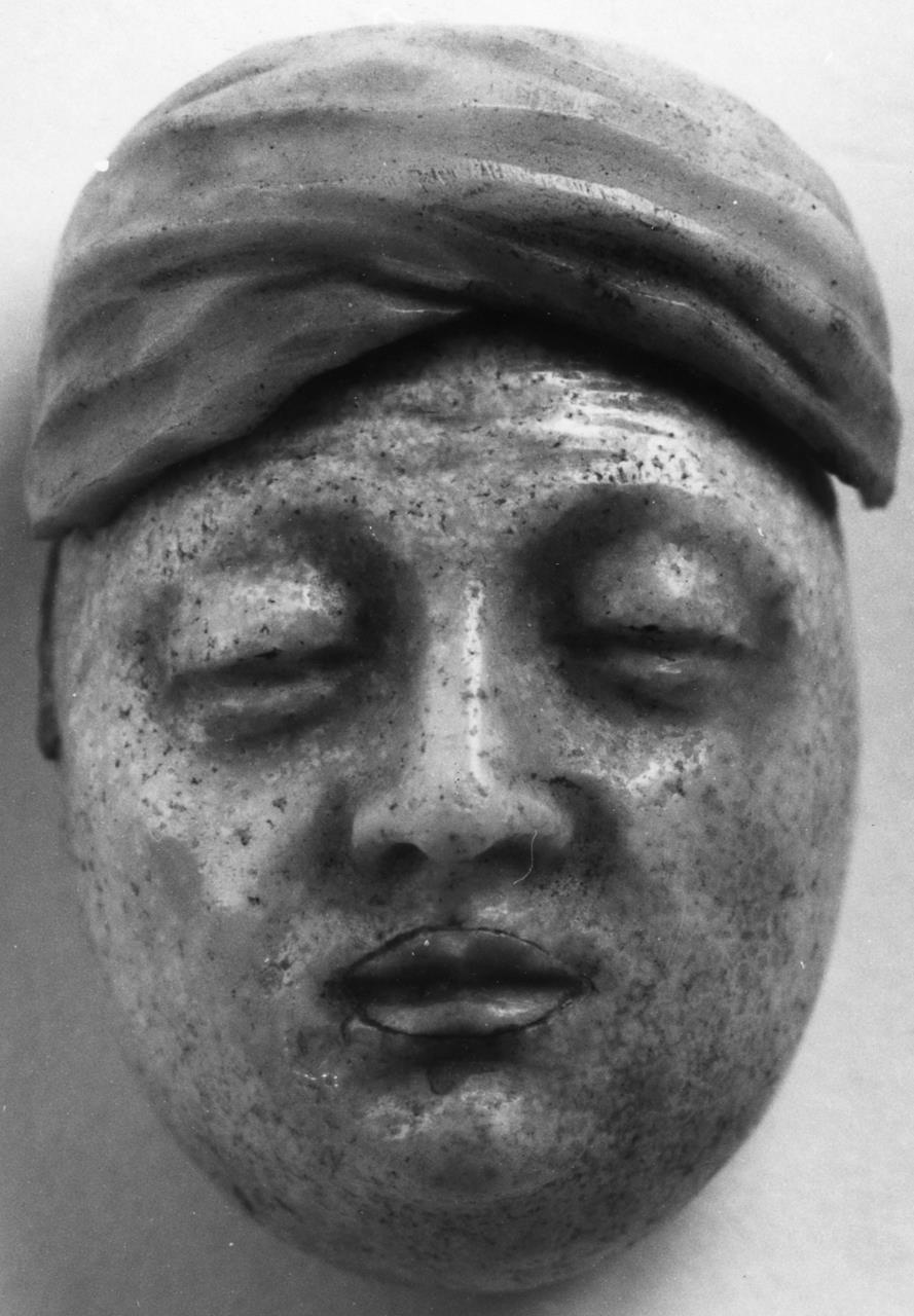 testa maschile con turbante (rilievo) - manifattura granducale (XVIII)