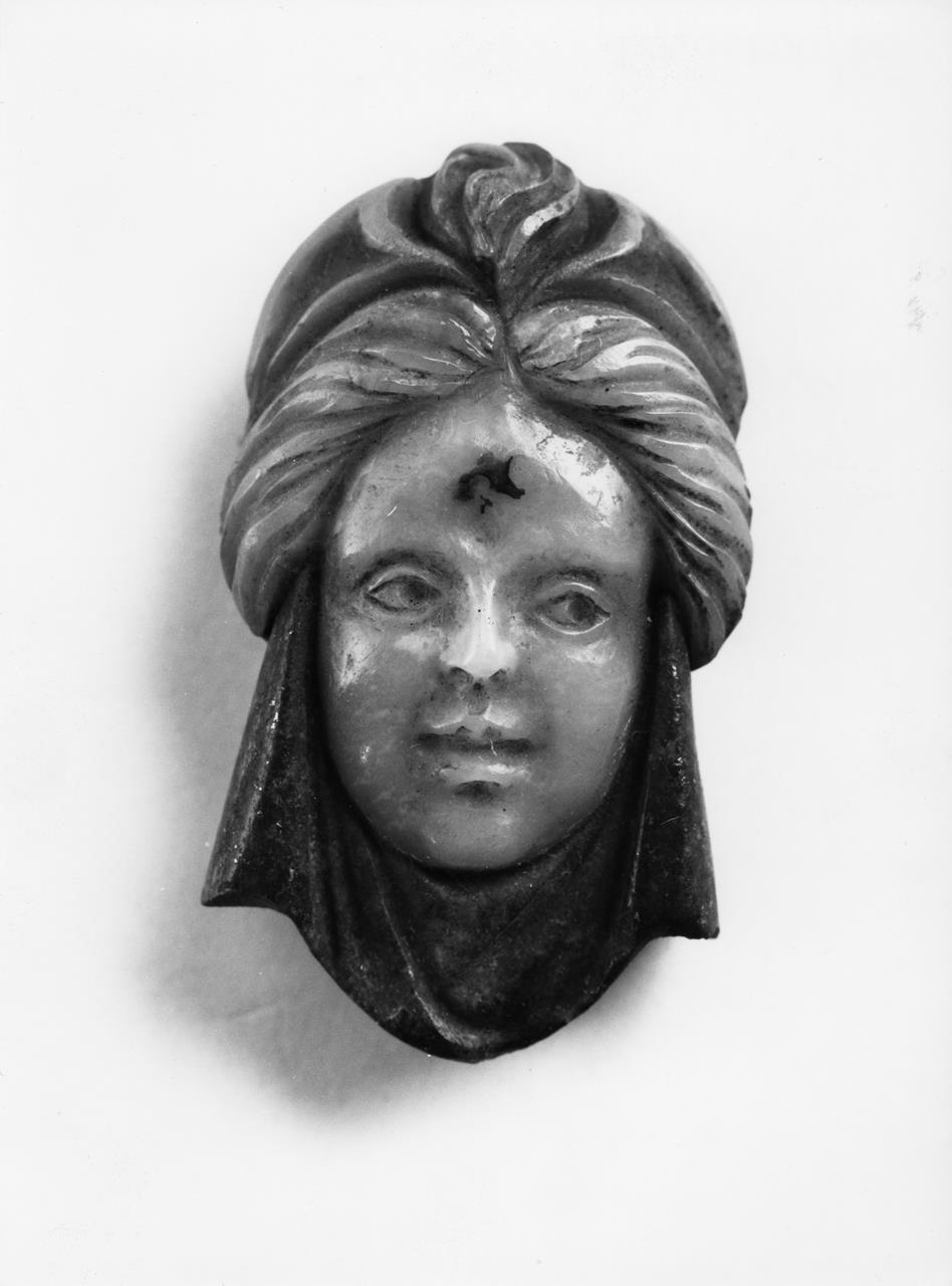 testa acconciata all'orientale (rilievo) - manifattura granducale (XVIII)