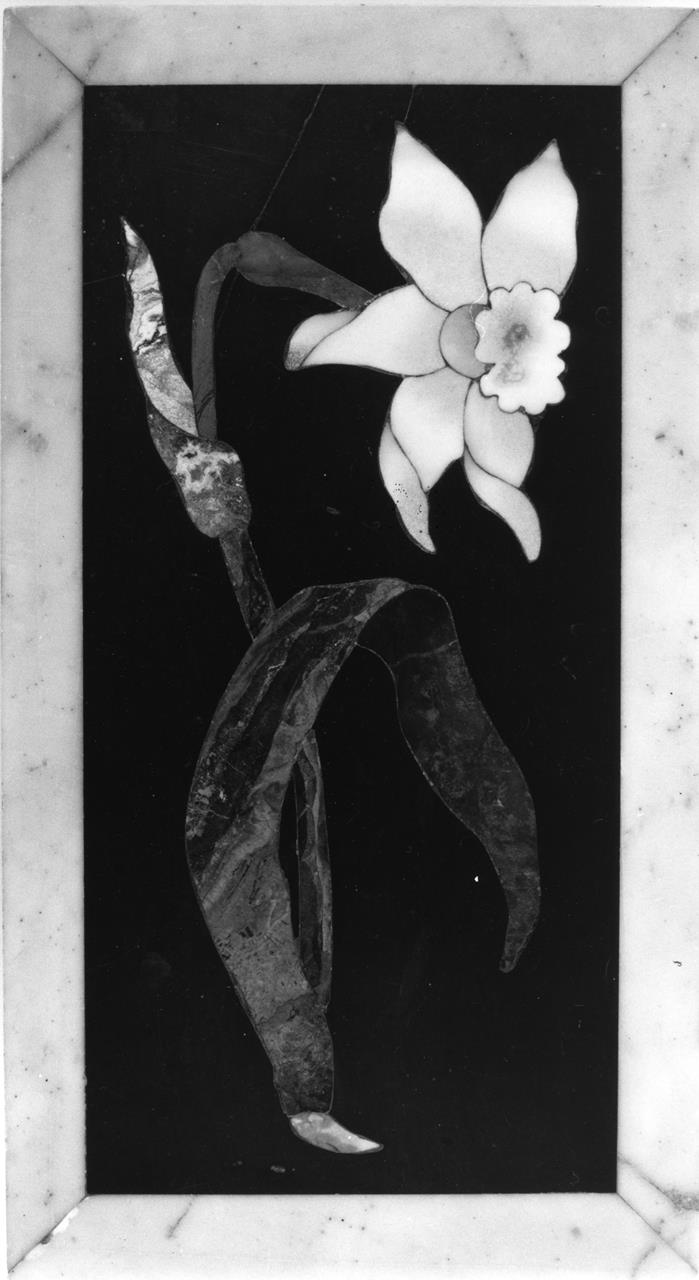 fiore (formella) - manifattura granducale (seconda metà XVII)