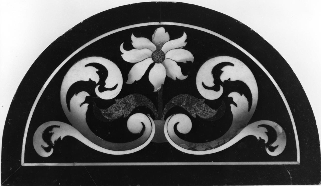 fiori e ornati (formella) - manifattura granducale (XVII)