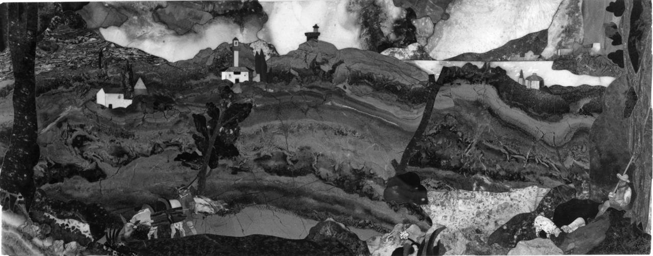 Paesaggio (formella) - manifattura granducale (inizio XVII)