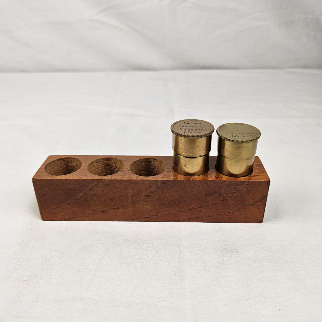 custodia per obiettivi di Fratelli Koristka S.A - manifattura italiana (fine/ inizio XIX/ XX)