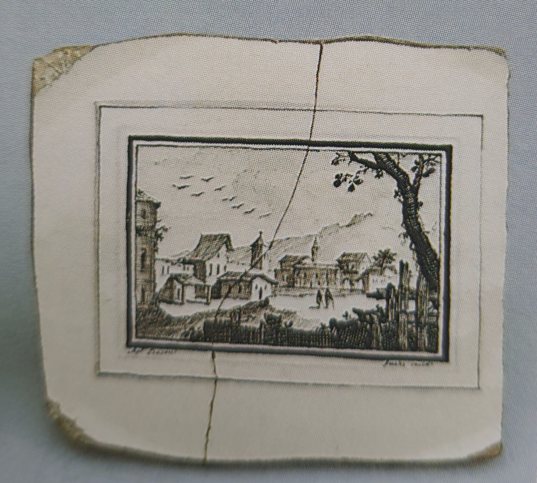 piastrella di Manifattura Antonibon, Nove, periodo Baroni (bottega) - manifattura novese (primo quarto XIX)