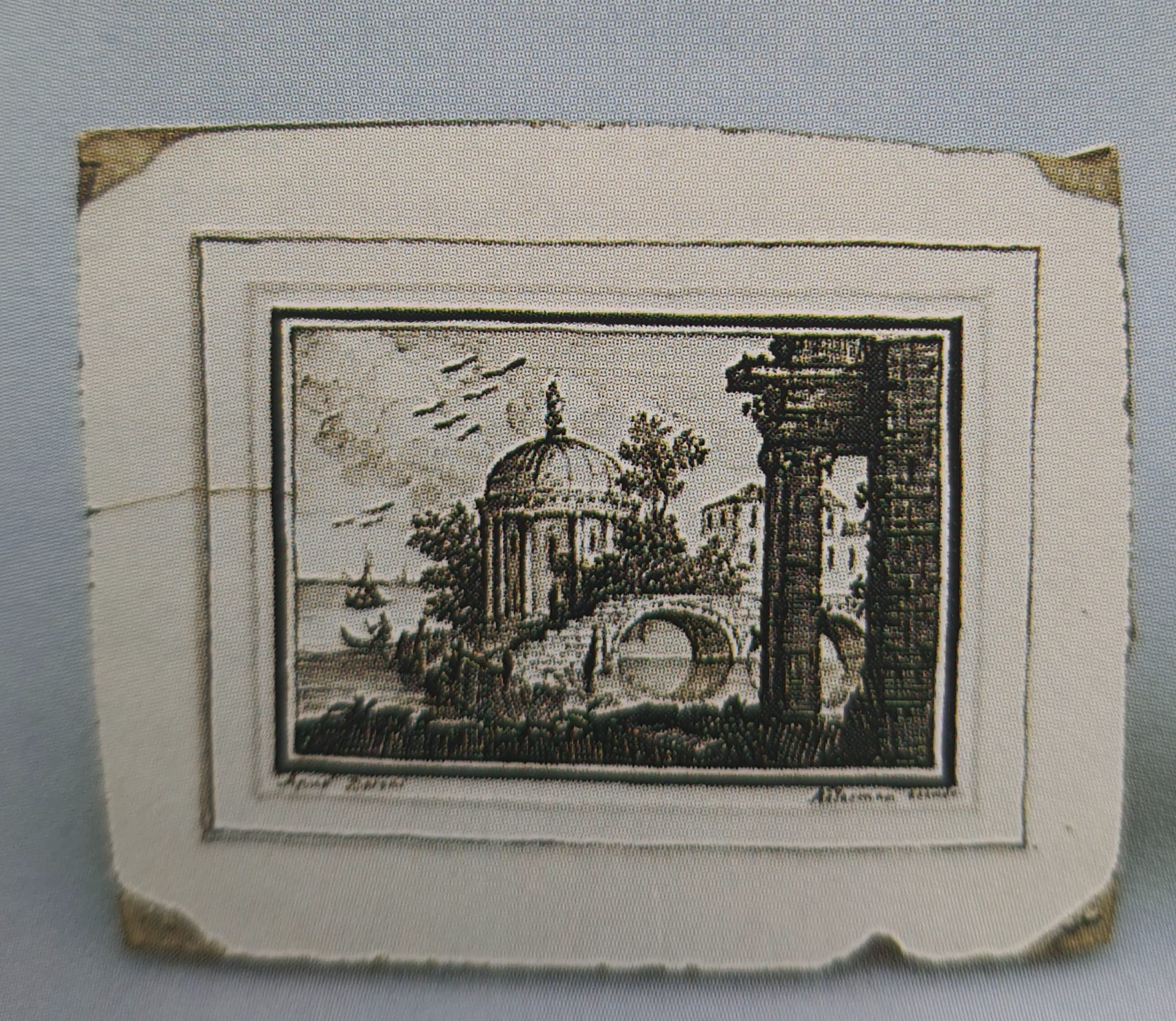 piastrella di Manifattura Antonibon, Nove, periodo Baroni (bottega) - manifattura novese (primo quarto XIX)