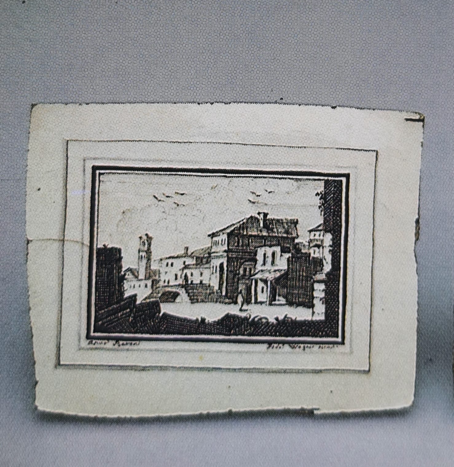 piastrella di Manifattura Antonibon, Nove, periodo Baroni (bottega) - manifattura novese (primo quarto XIX)