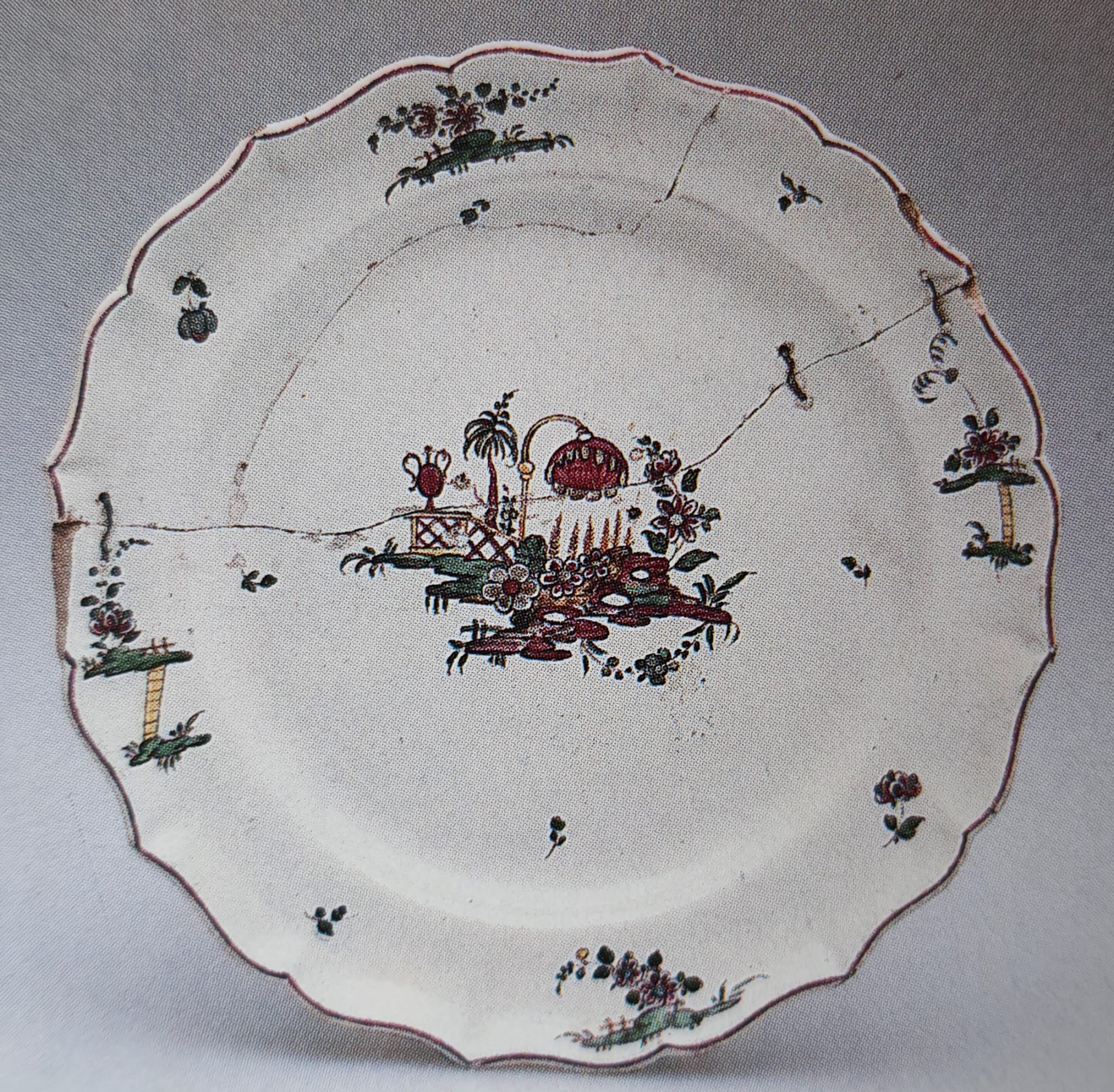 piatto di Manifattura Antonibon, Nove, periodo Baccin (bottega), Antonibon, Pasquale (bottega) - manifattura novese (XVIII)