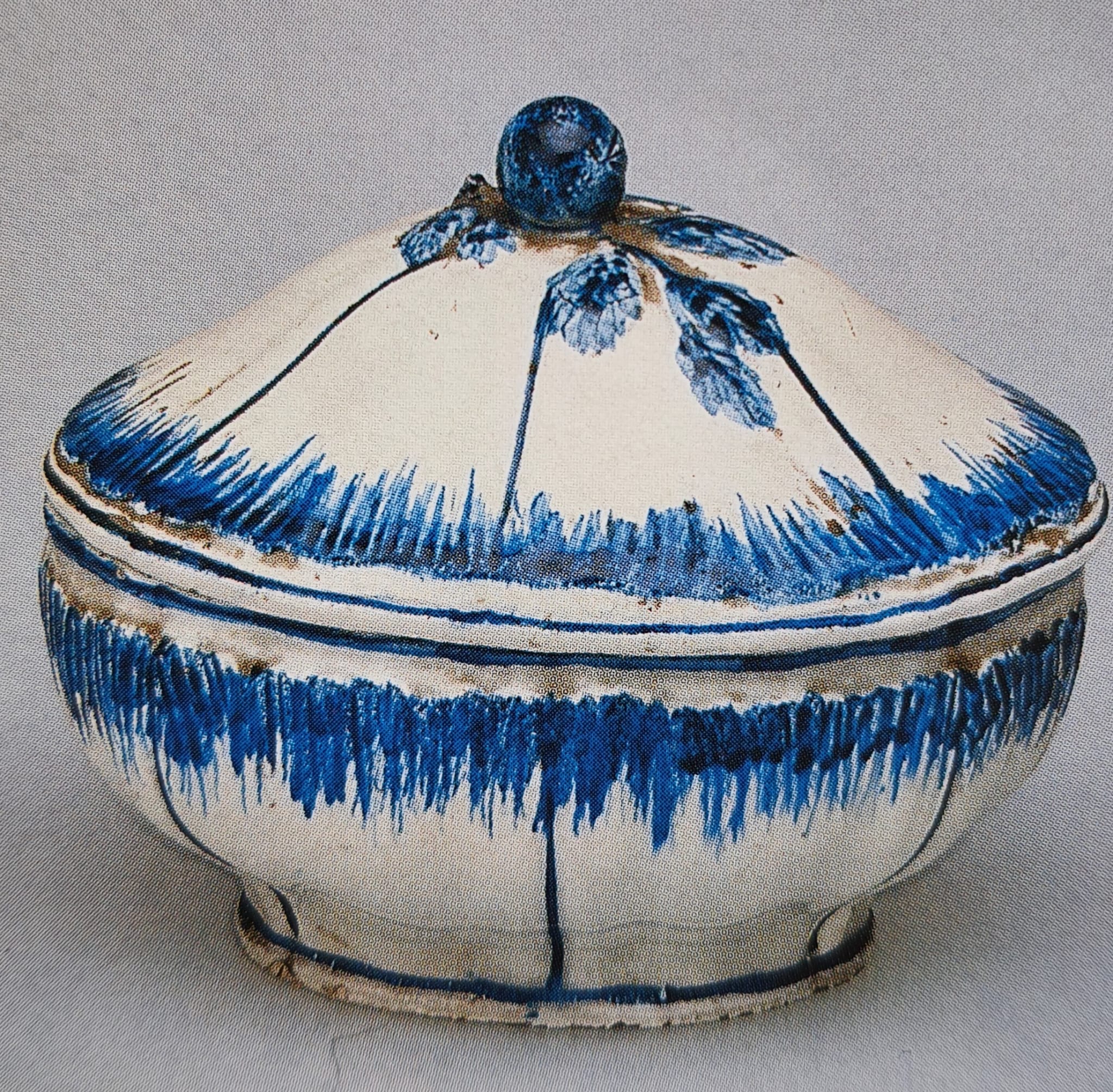 formaggiera di Manifattura Novese (bottega) - manifattura novese (prima metà XIX)