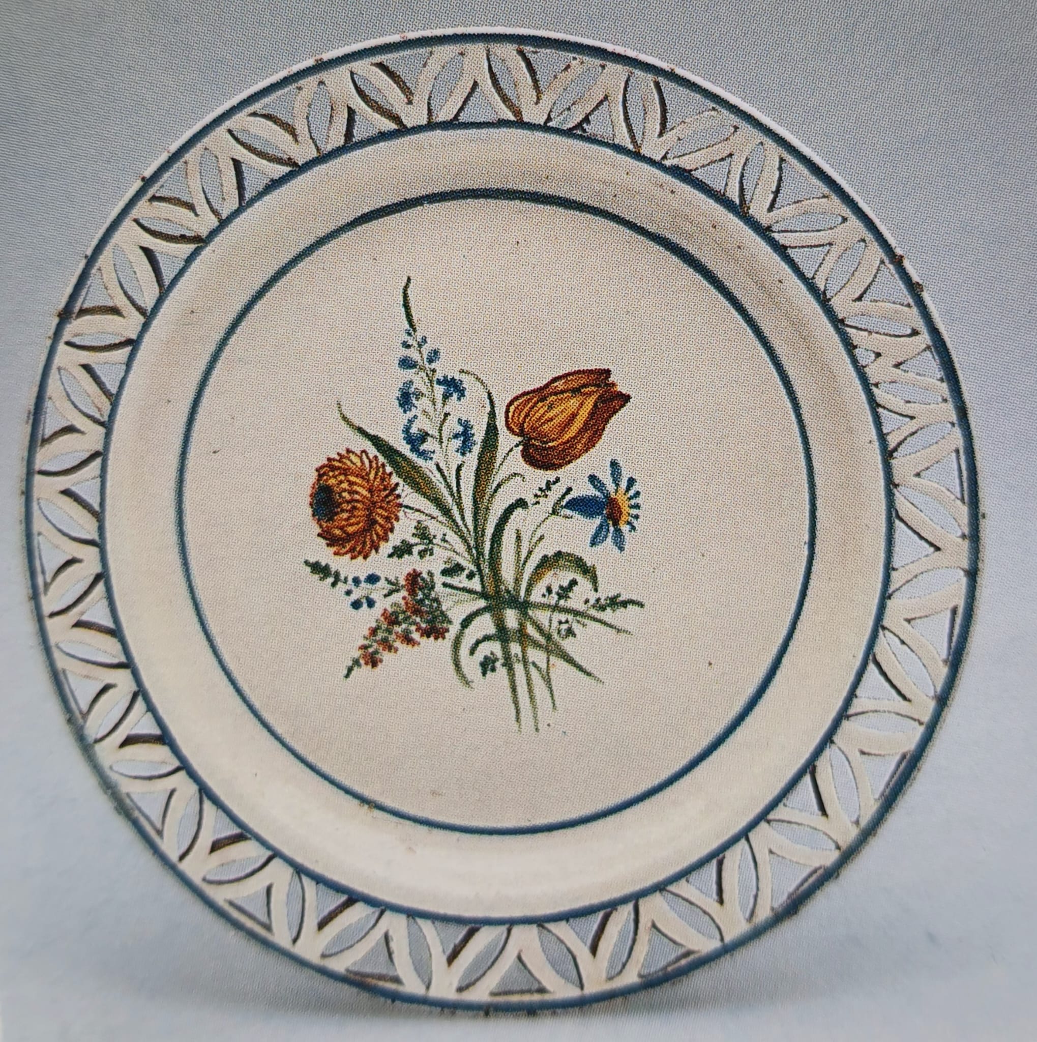 piatto di Manifattura Baccin-Cecchetto, Nove - periodo Toffanin (bottega) - manifattura novese (XIX)