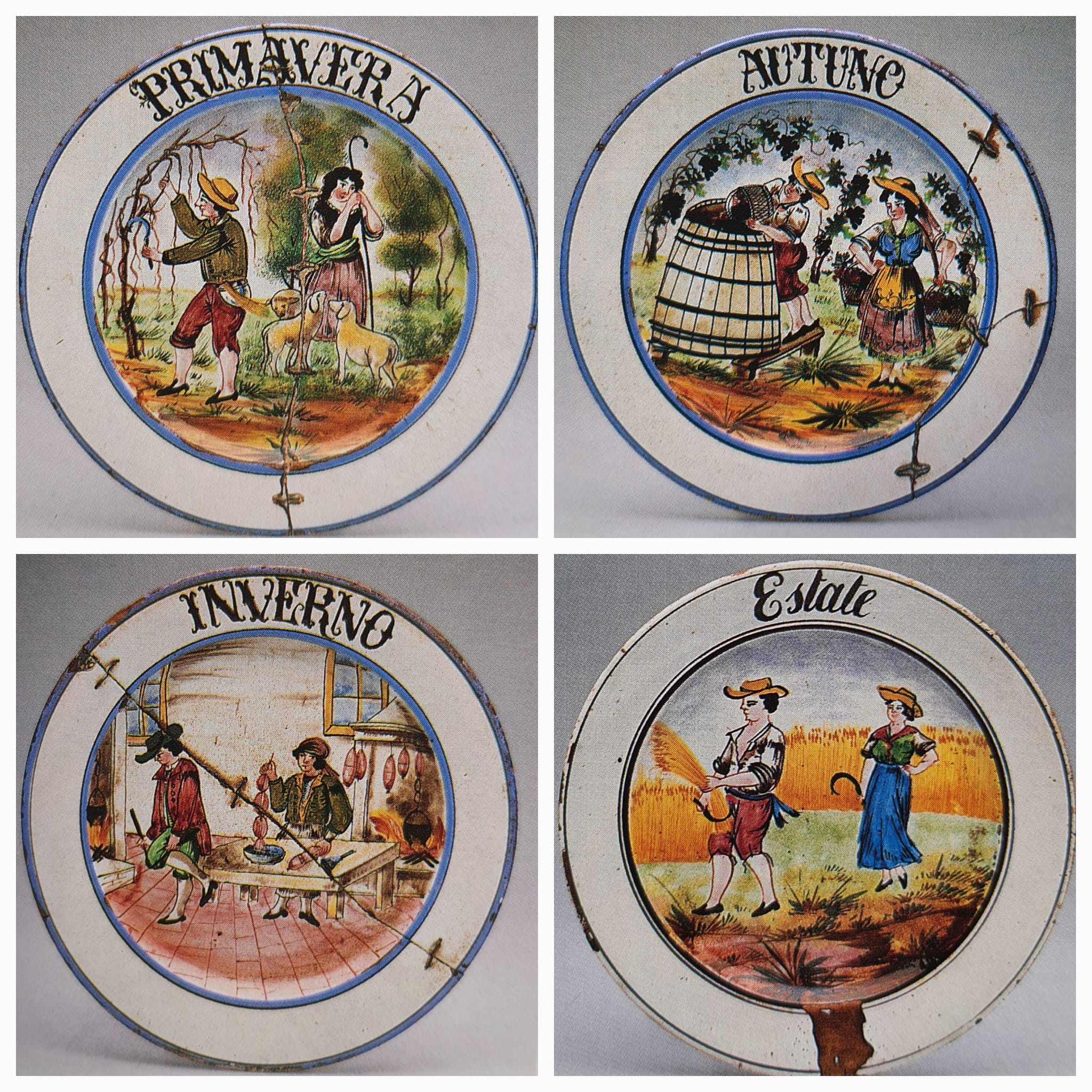 piatto di Manifattura Cecchetto, Nove (bottega) - manifattura novese (XIX)