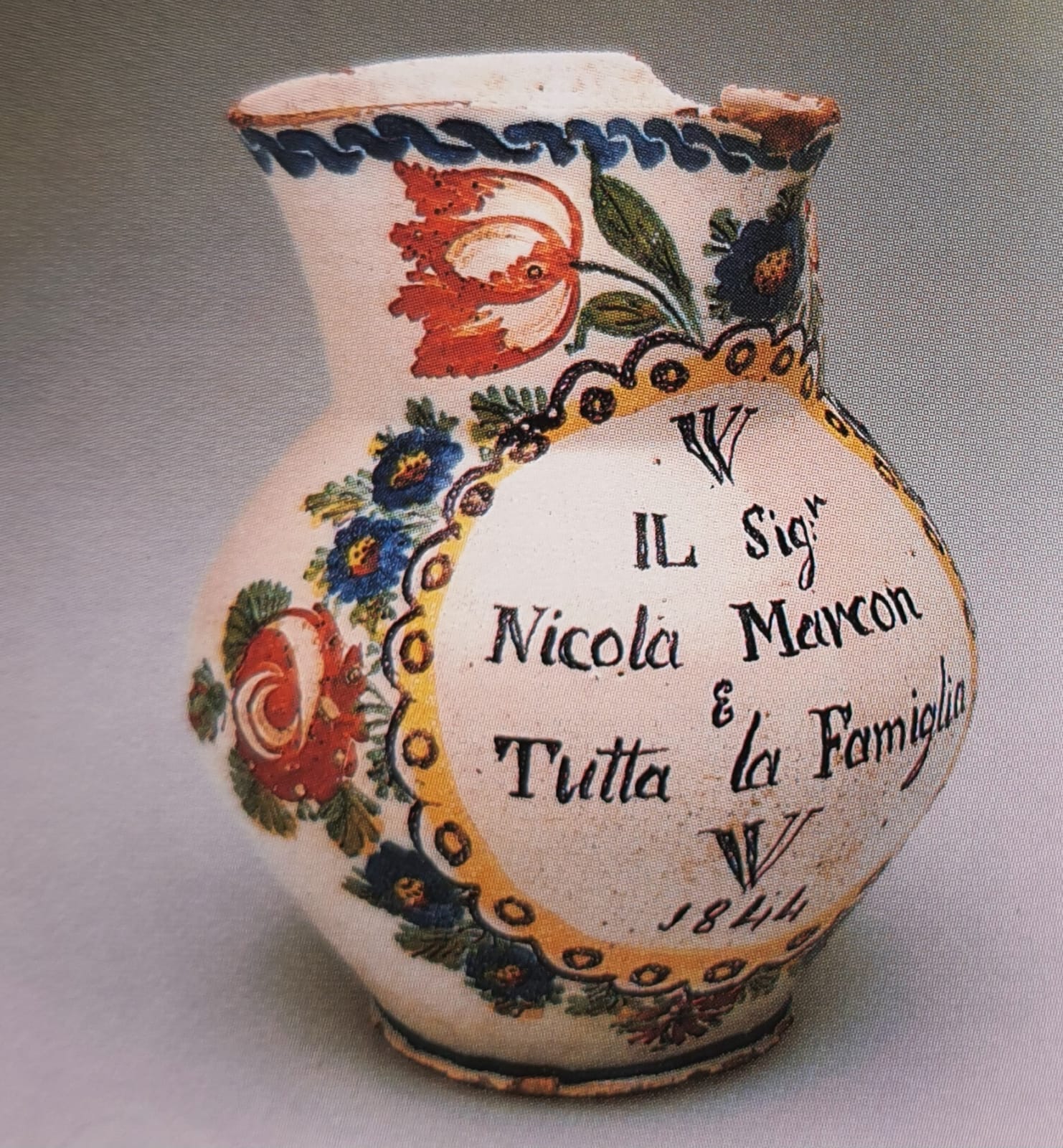 boccale di Manifattura Novese (bottega) - manifattura novese (prima metà XIX)