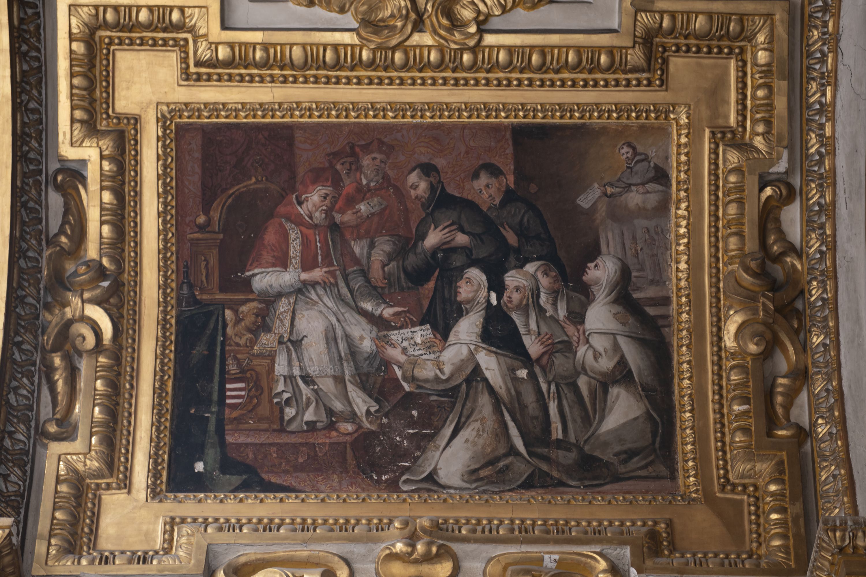 decorazione plastico-pittorica, elemento d'insieme di De Popoli Giacinto (sec. XVII)