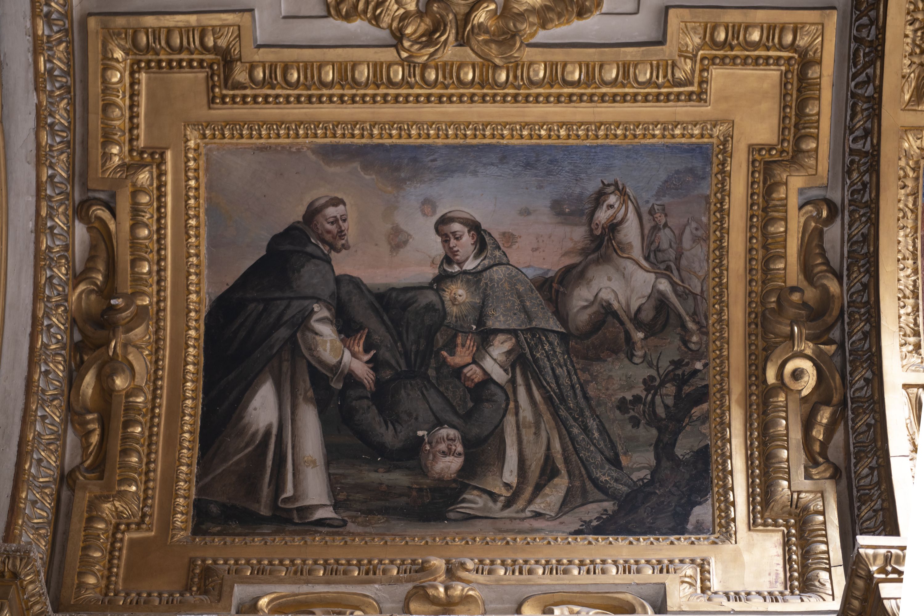 decorazione plastico-pittorica, elemento d'insieme di De Popoli Giacinto (sec. XVII)