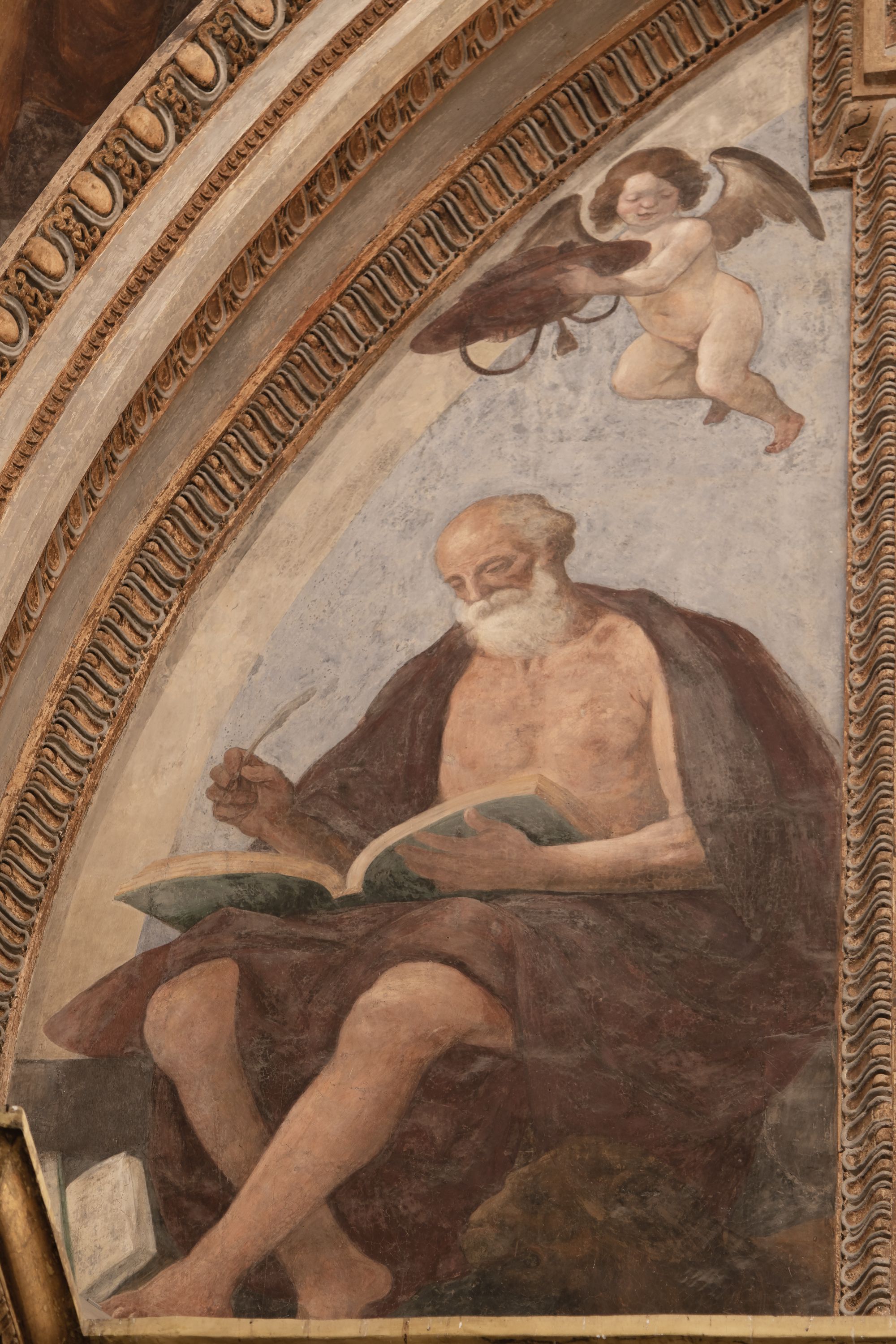 San Girolamo (affresco) di Corenzio Belisario (e aiuti) (sec. XVII)