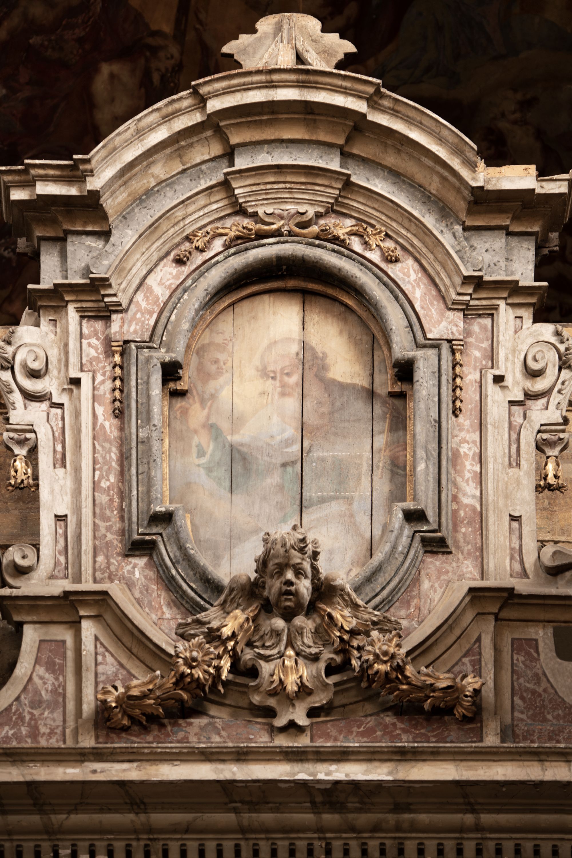 Dio Padre (cona d'altare) di Giglio Domenico (sec. XVIII)