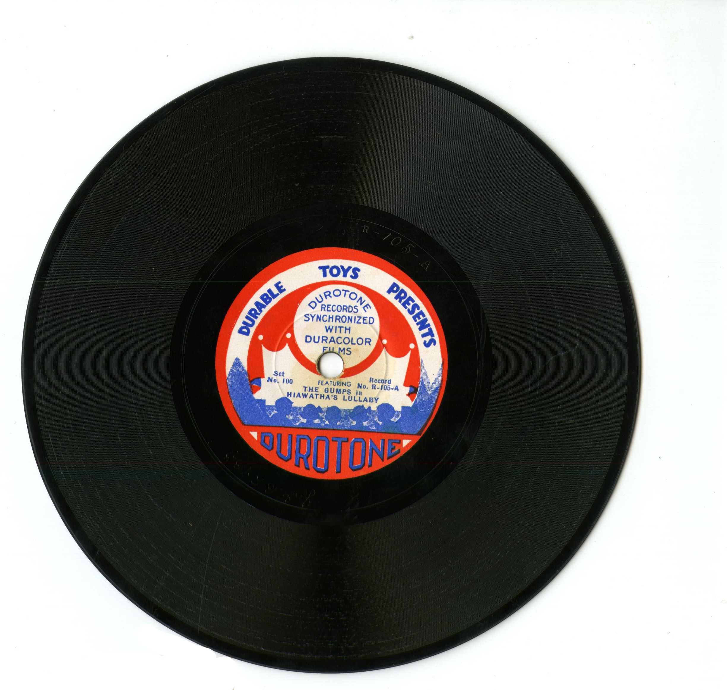 disco fonografico di Durable Toy & Novelty Corp (prima metà XX)