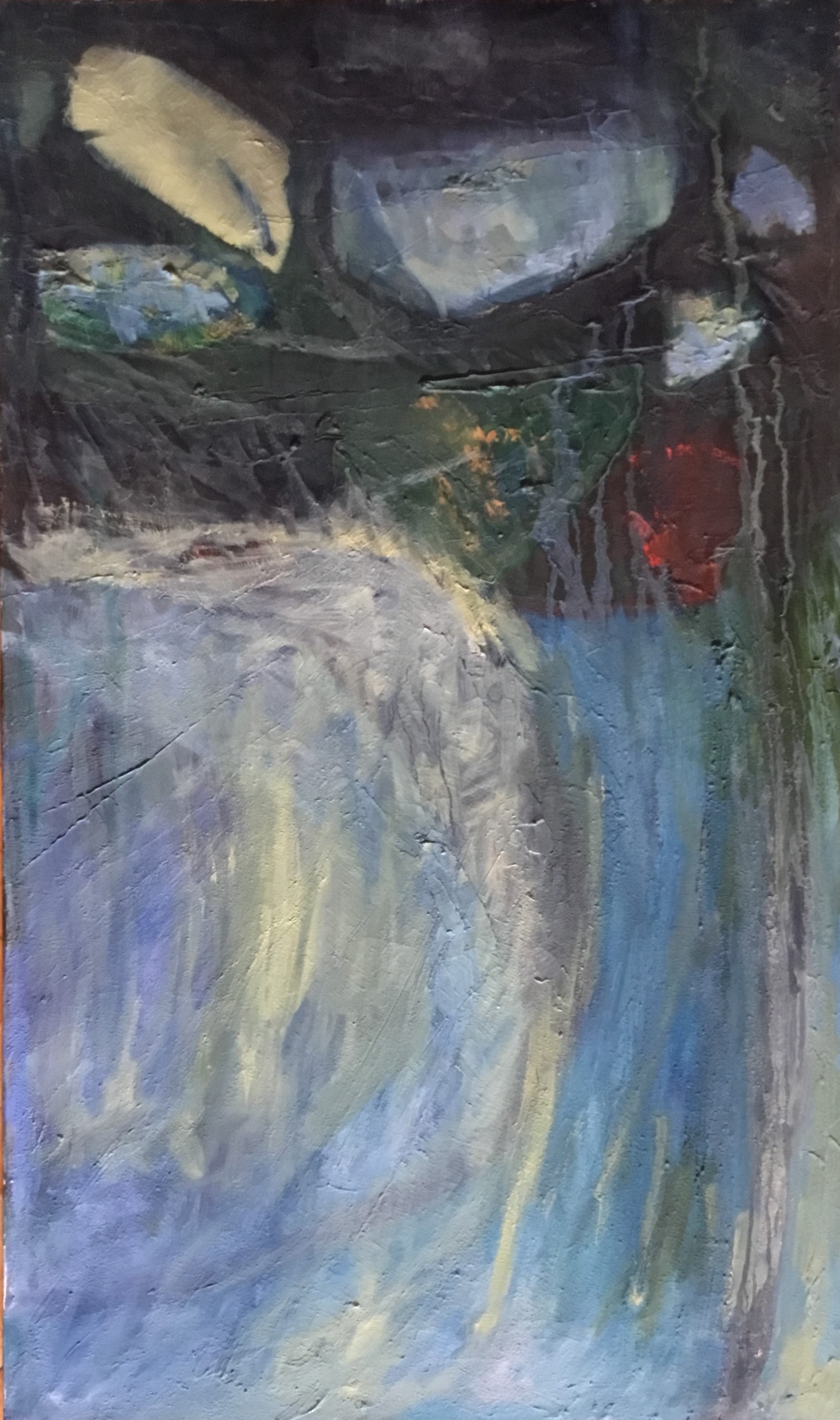 L'Autostrada del Sole, Veduta astratta dell'Autostrada del Sole (dipinto, opera isolata) di Alice Psacaropulo (attribuito) - ambito Italia nord-orientale (seconda metà XX)