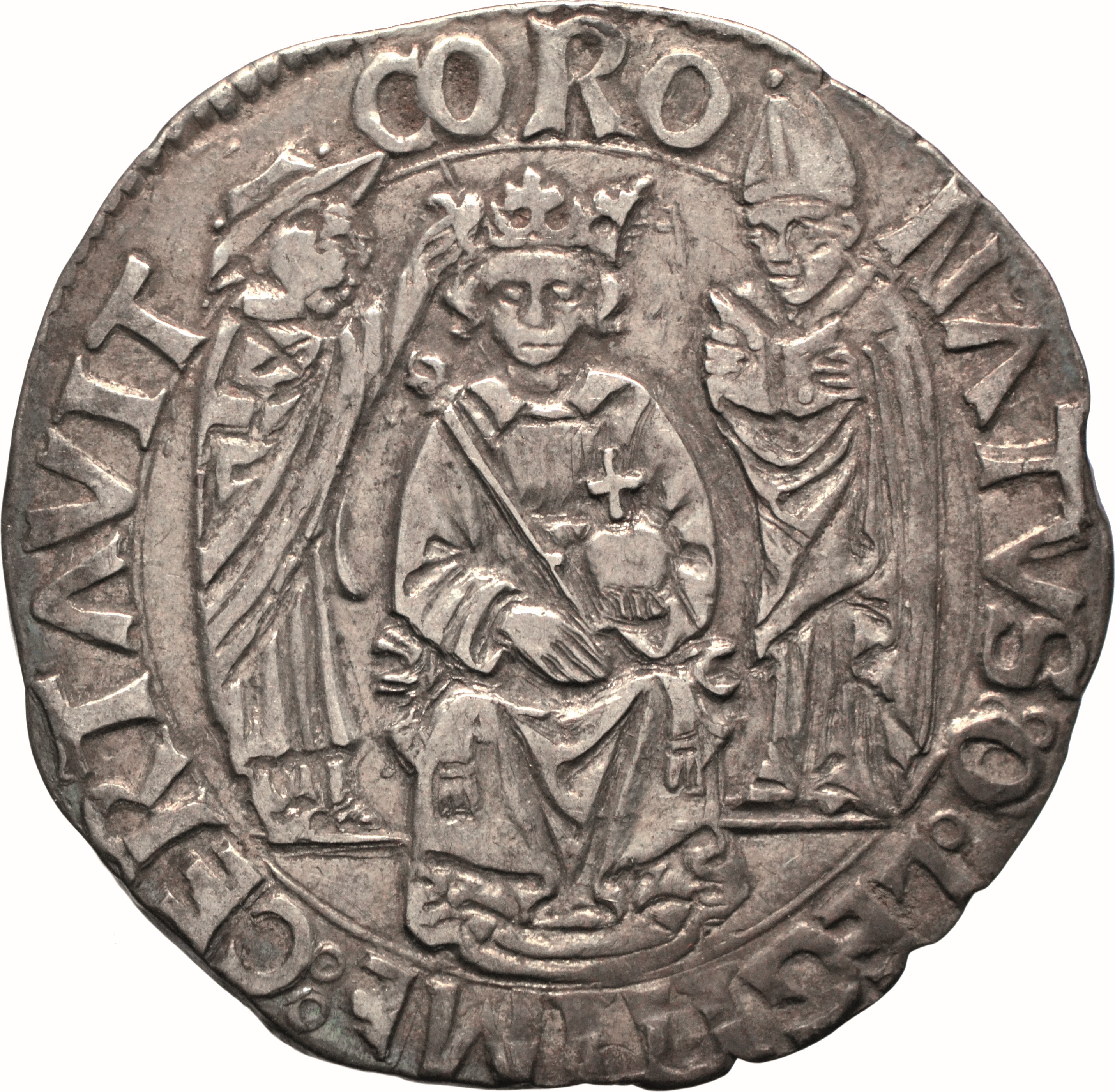 moneta - Carlino nuovo (o Coronato) (SECOLI/ XV)