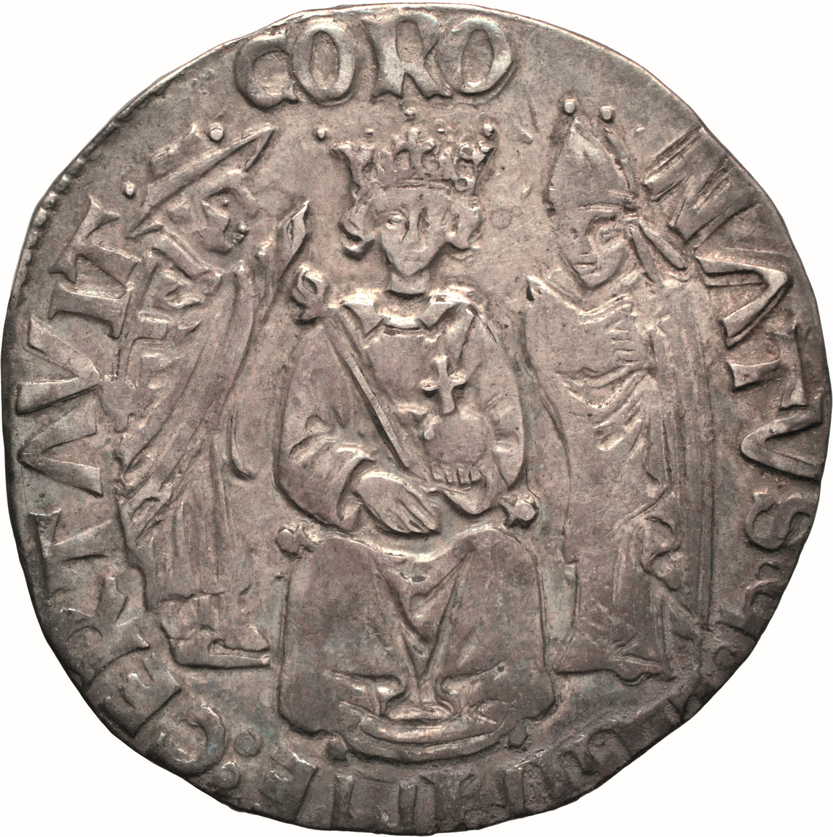 moneta - Carlino nuovo (o Coronato) (SECOLI/ XV)