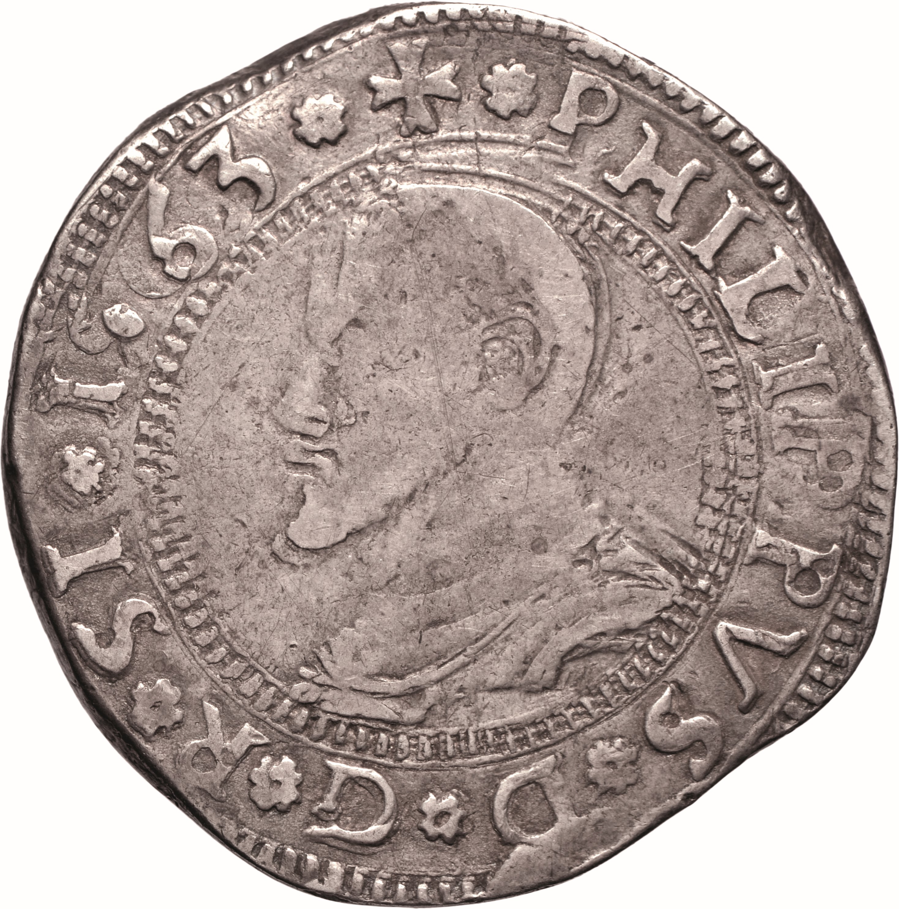 moneta - Mezzo Scudo da 5 Tarì (SECOLI/ XVI)