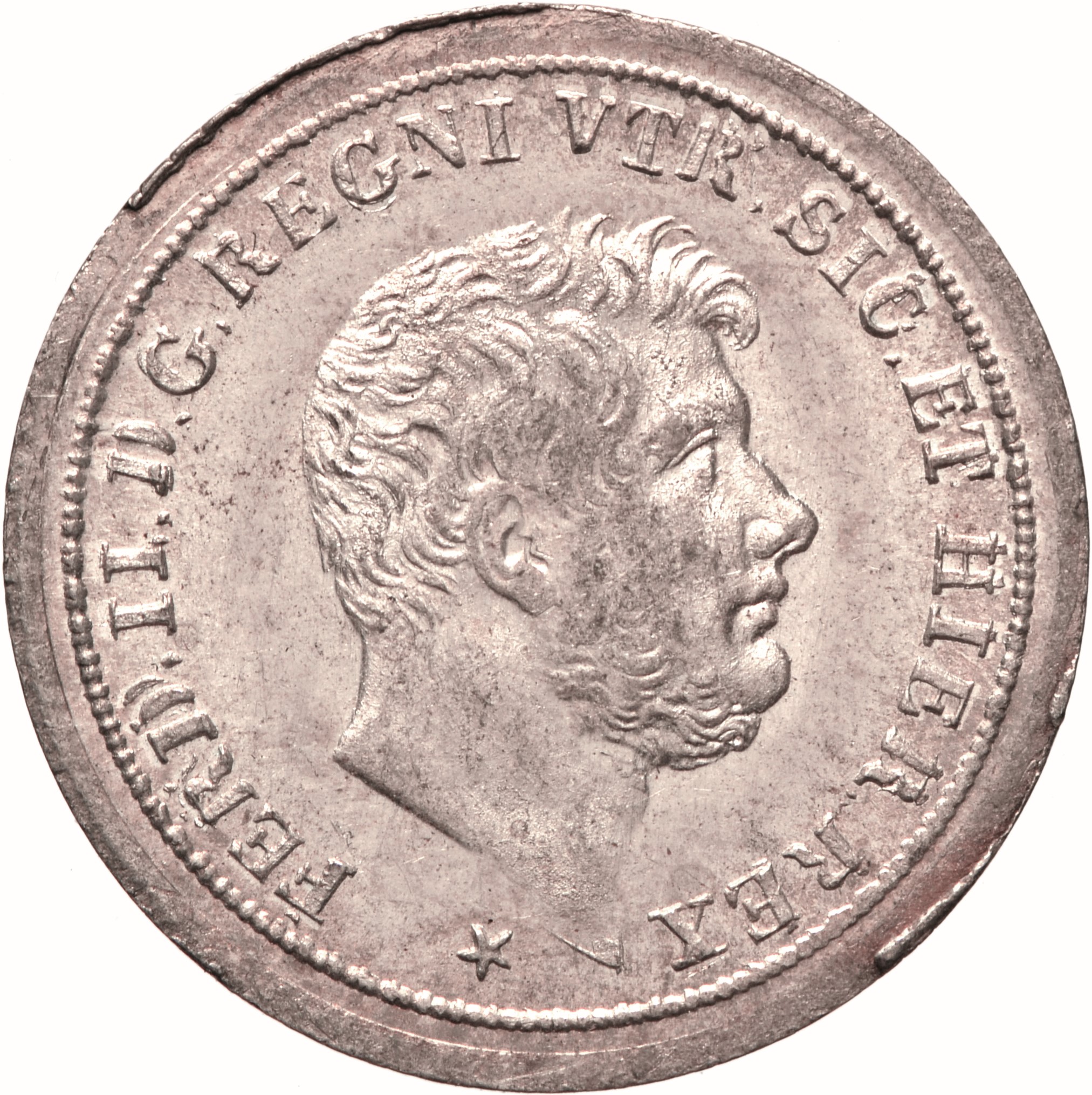 moneta - Mezzo Carlino da 5 Grana (SECOLI/ XIX)