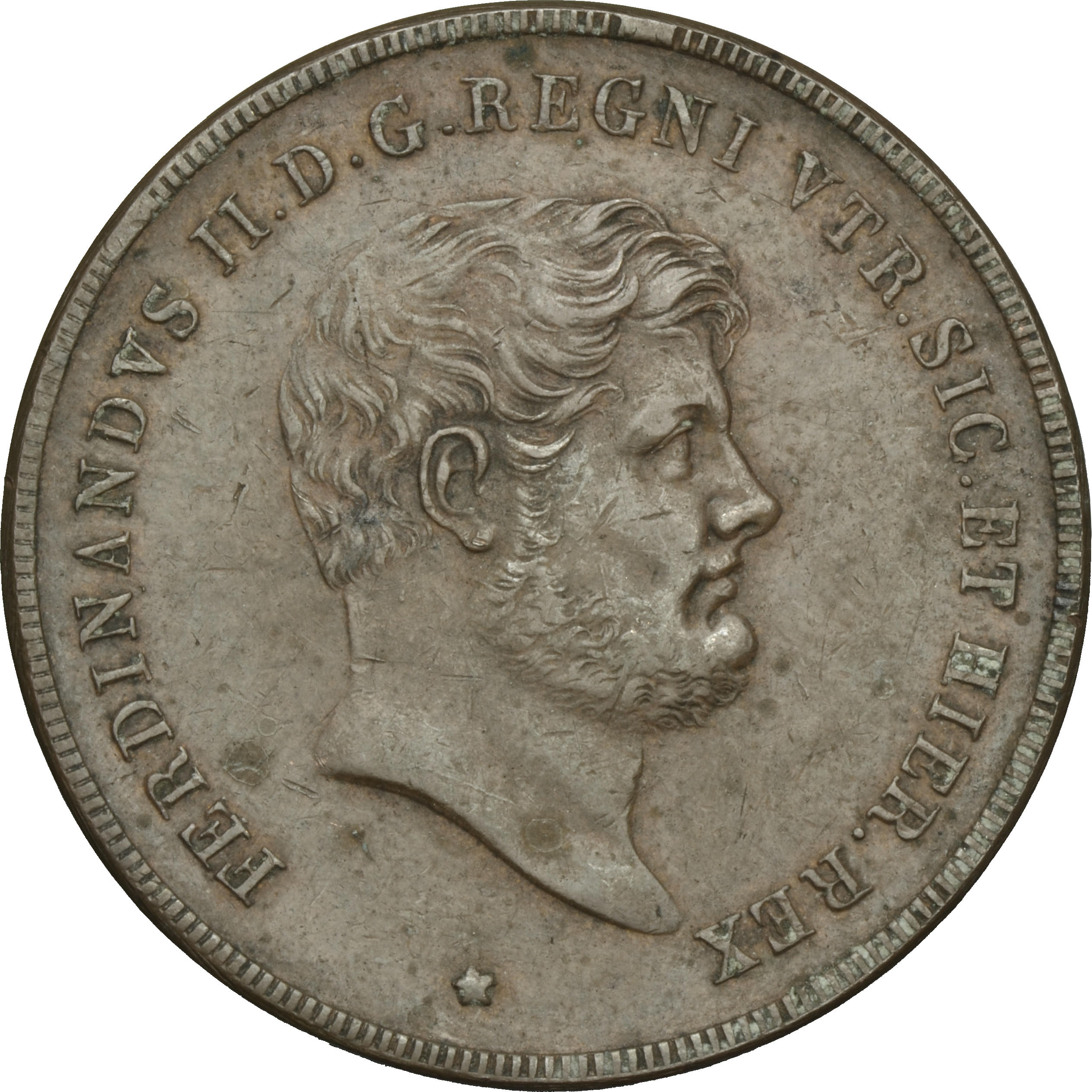 moneta - Prova unifacie del dritto del 10 Tornesi (SECOLI/ XIX)