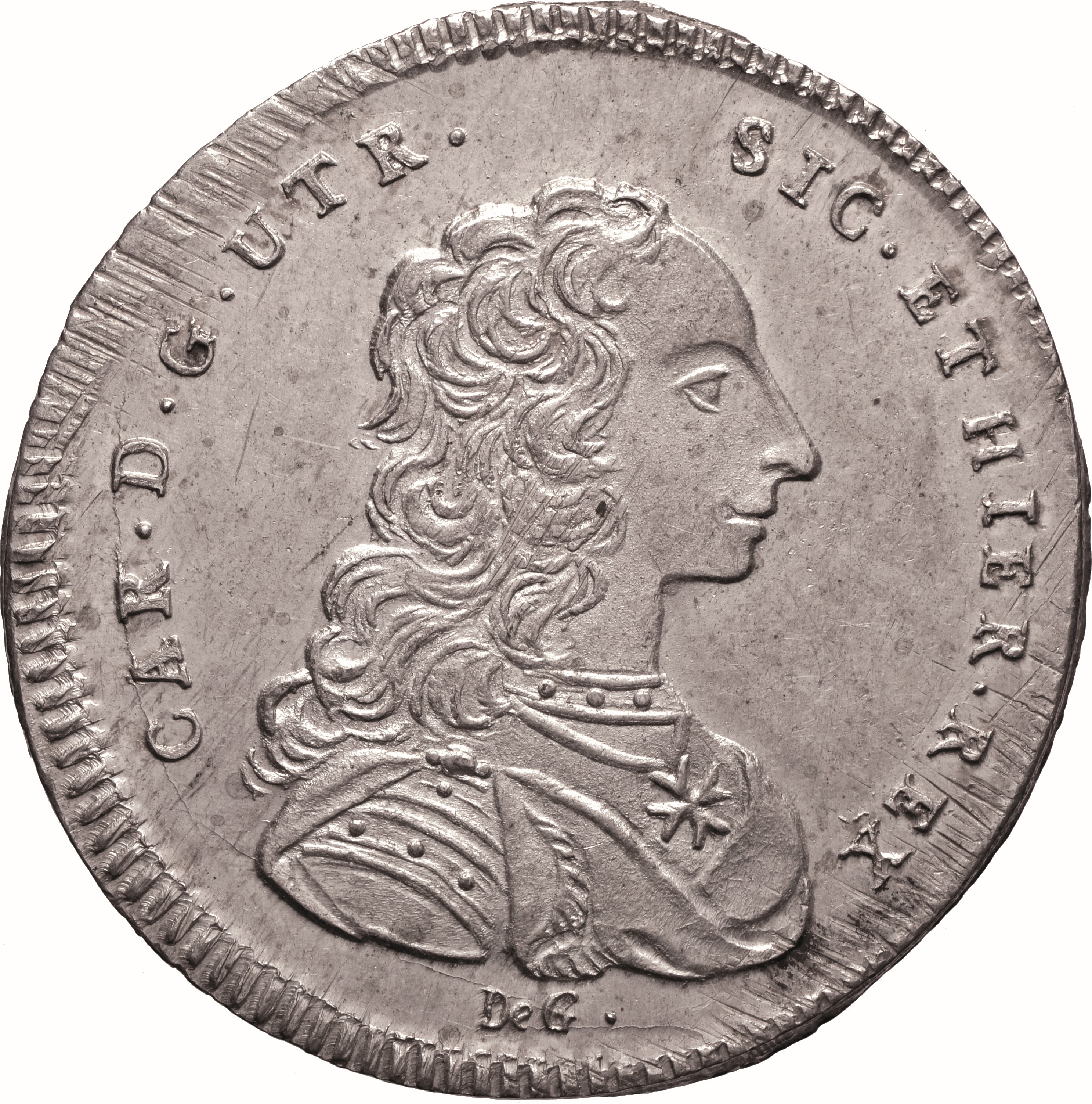 moneta - Mezza Piastra da 60 Grana (SECOLI/ XVIII)