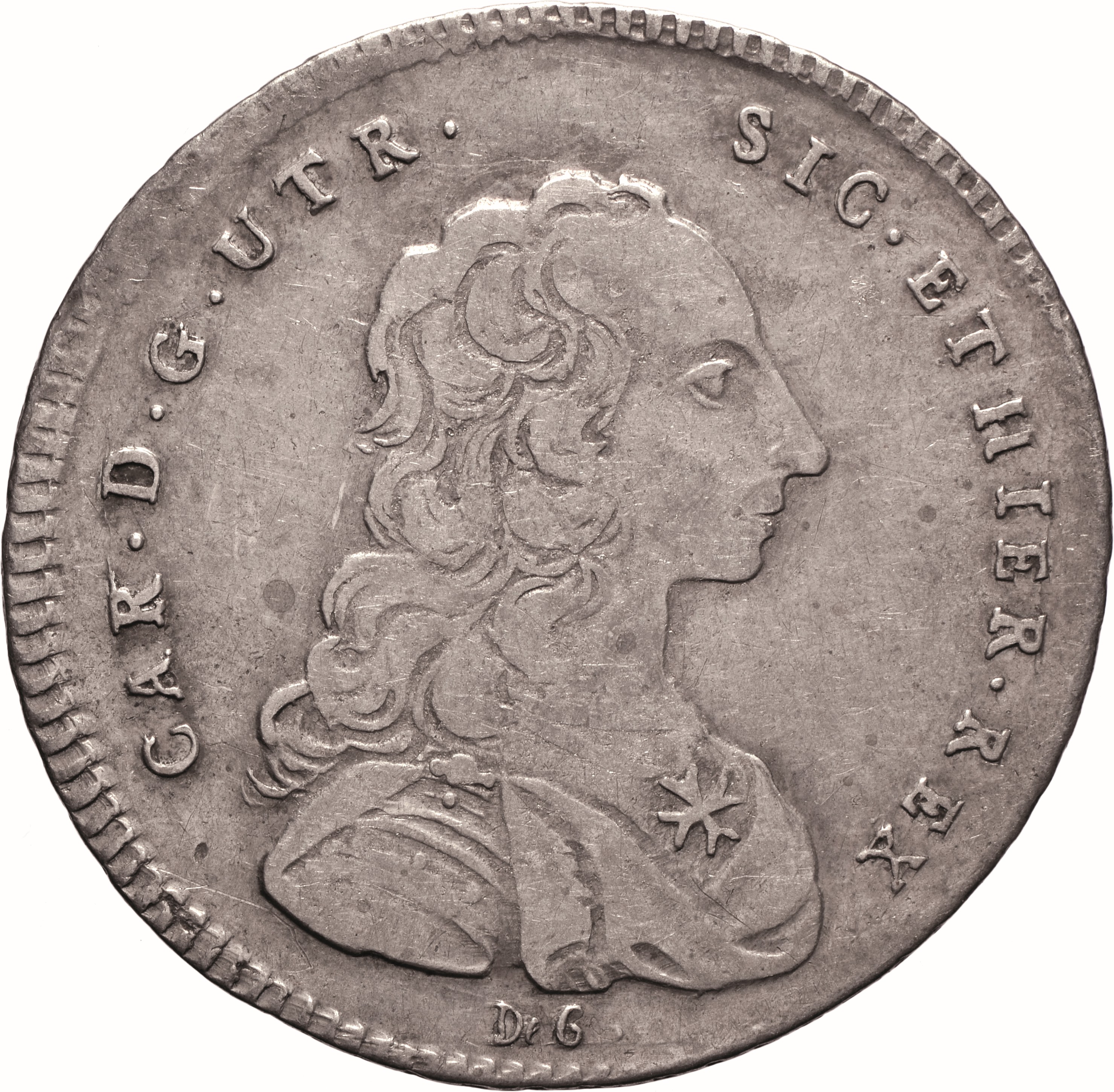 moneta - Mezza Piastra da 60 Grana (SECOLI/ XVIII)