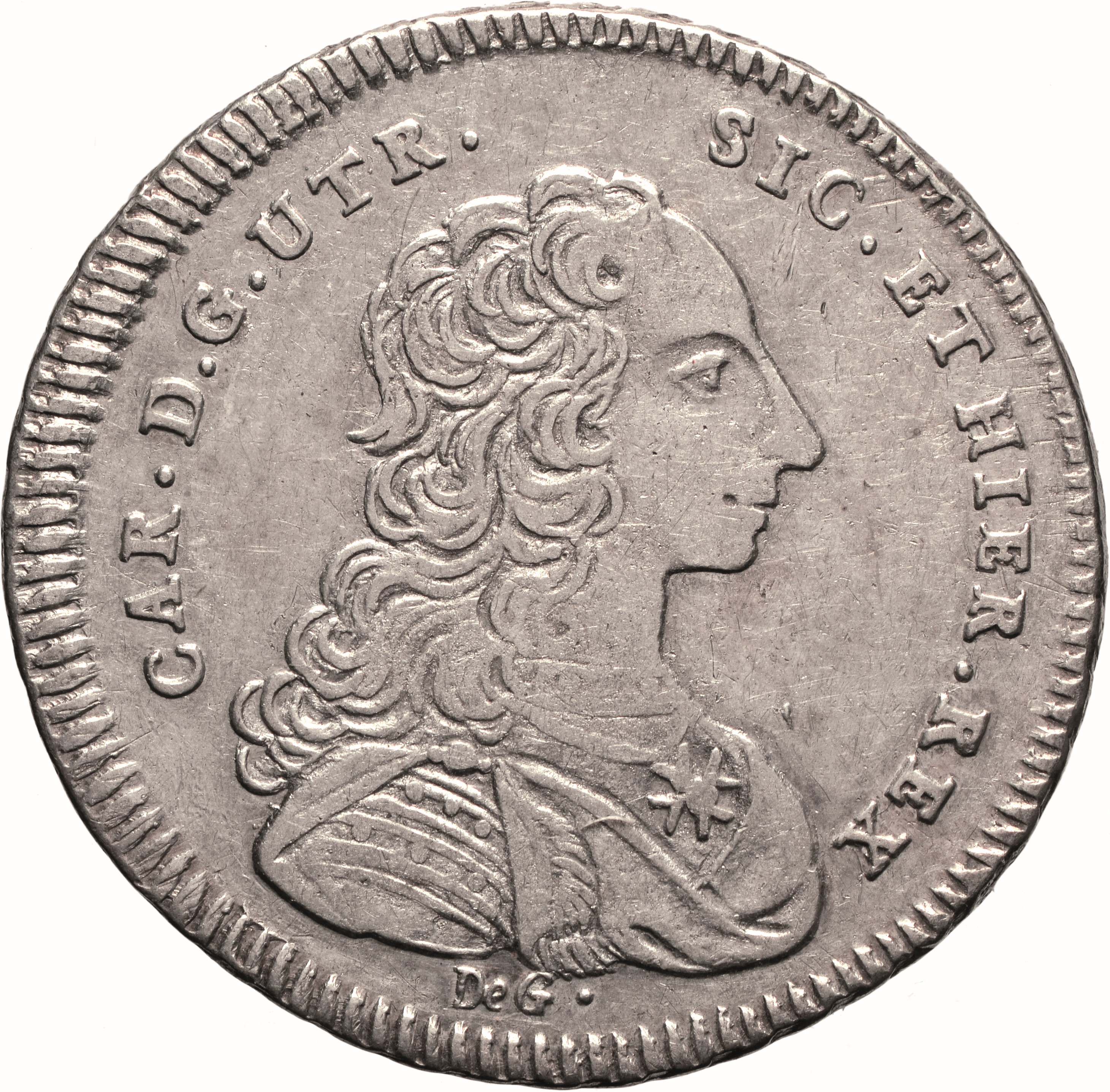 moneta - Mezza Piastra da 60 Grana (SECOLI/ XVIII)