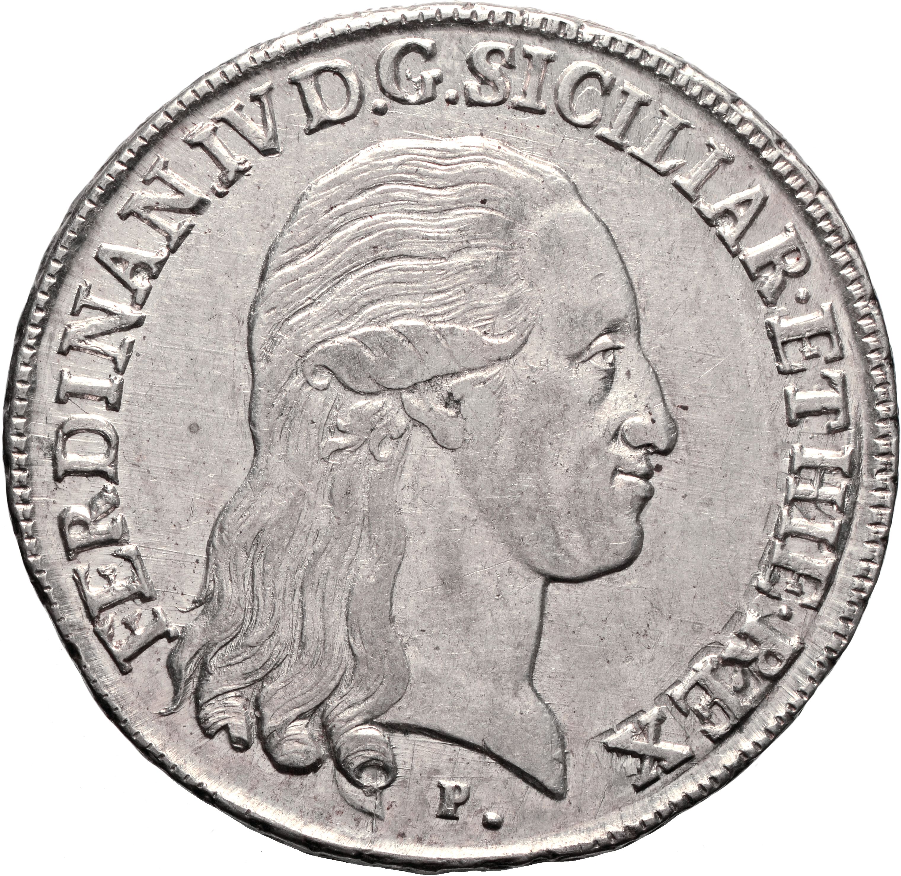 moneta - Piastra da 120 Grana (fine SECOLI/ XVIII)