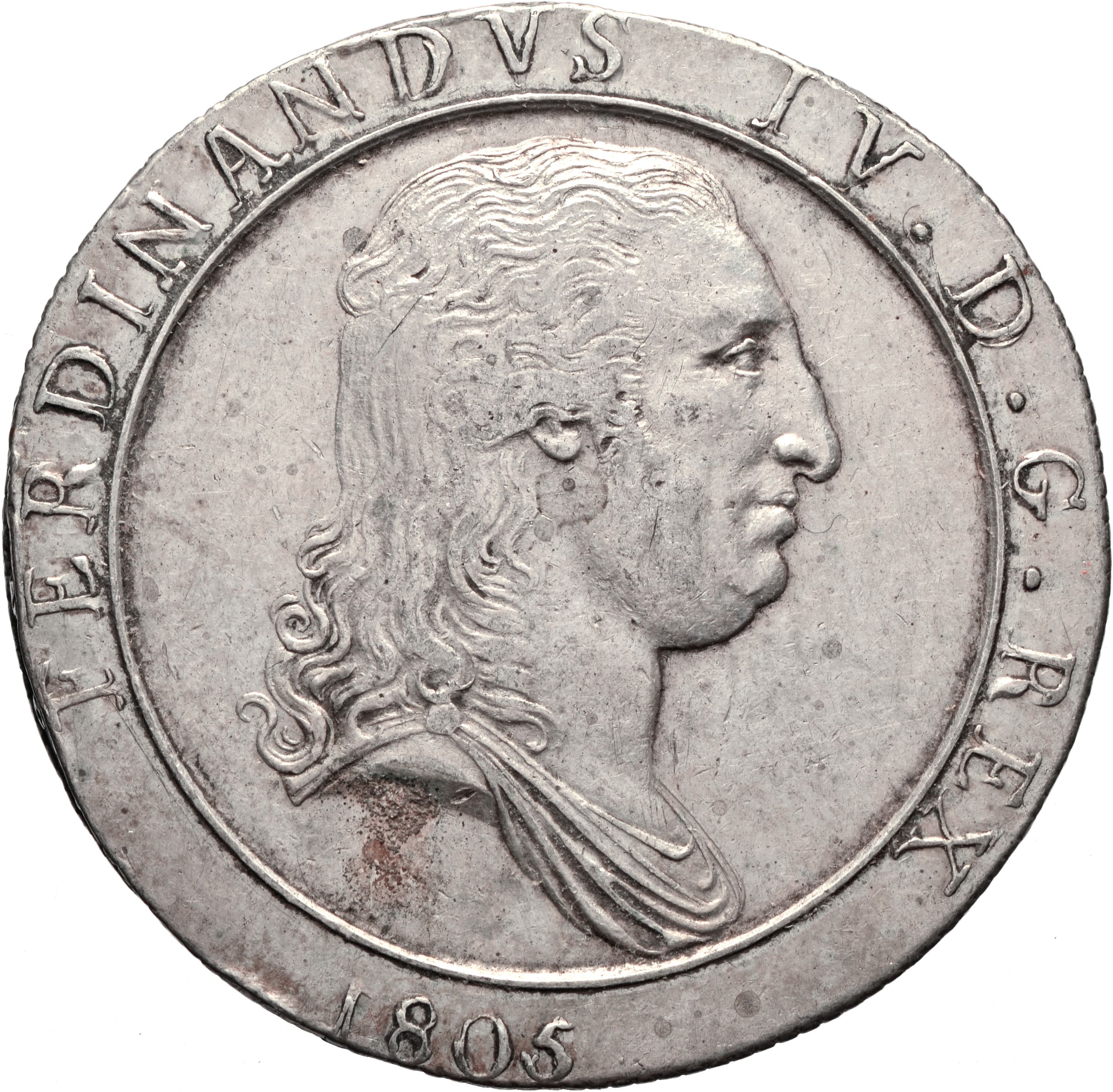 moneta - Piastra da 120 Grana (inizio SECOLI/ XIX)