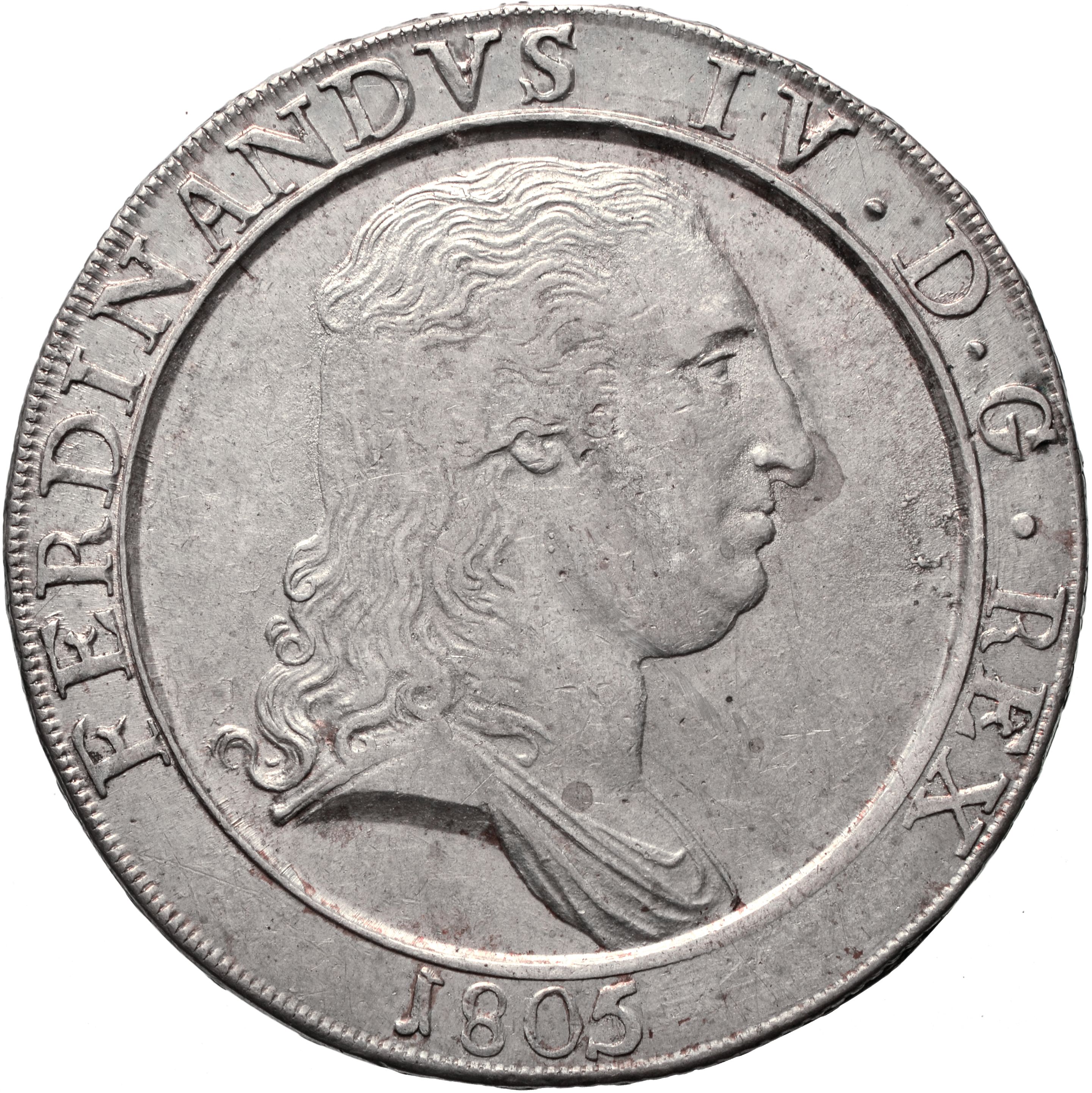 moneta - Piastra da 120 Grana (inizio SECOLI/ XIX)