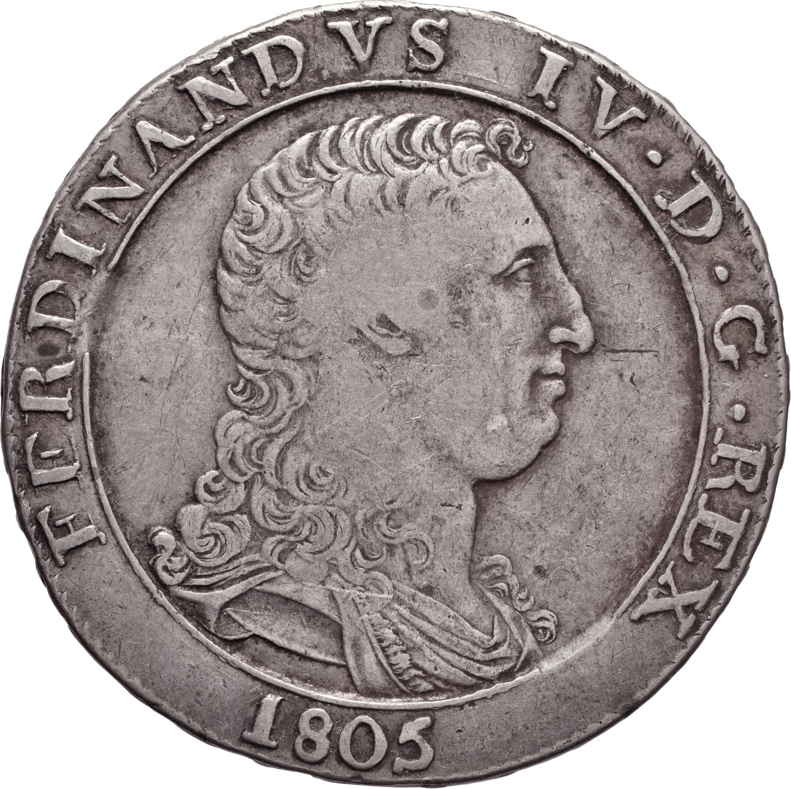 moneta - Piastra da 120 Grana (inizio SECOLI/ XIX)