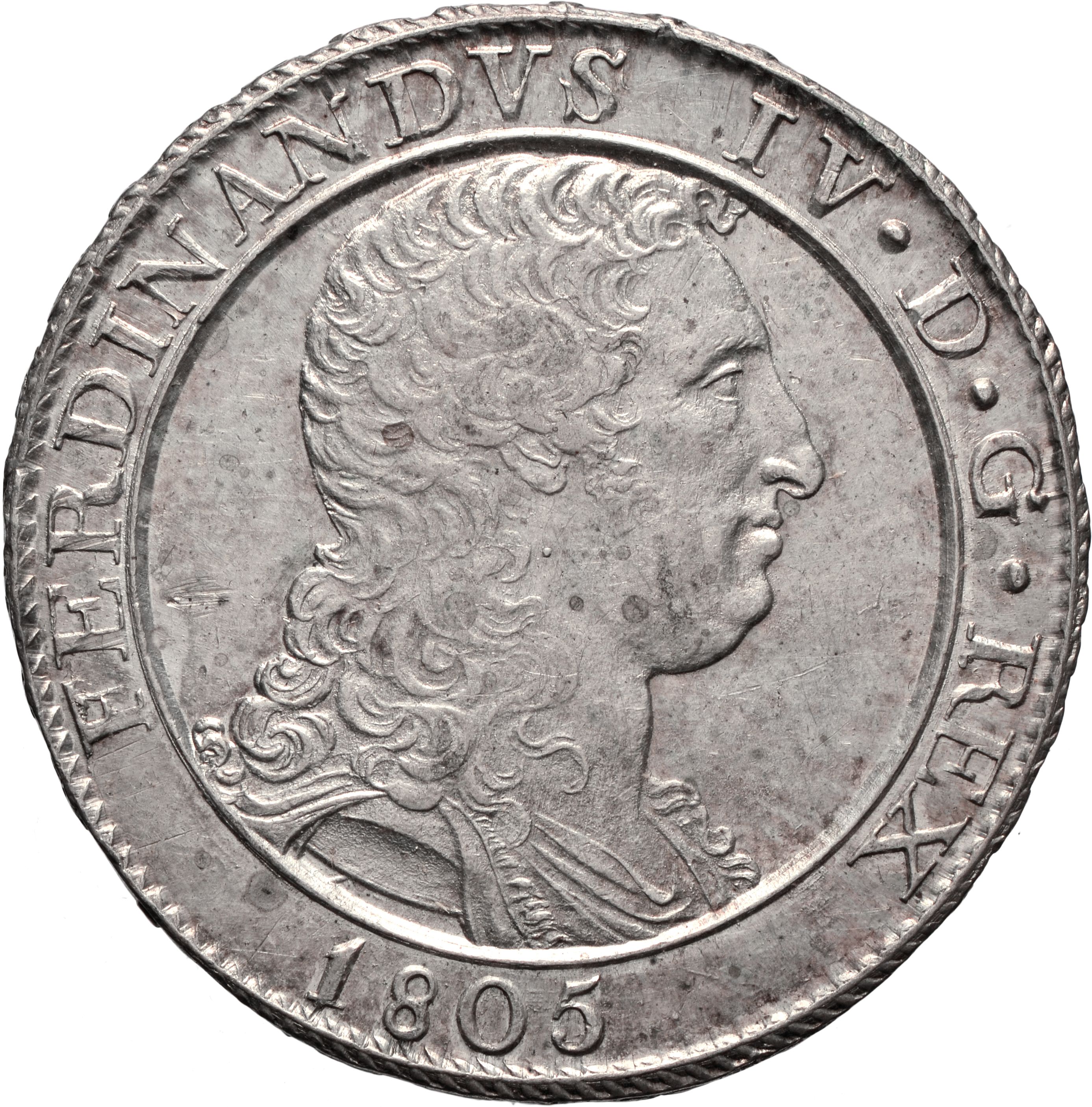 moneta - Piastra da 120 Grana (inizio SECOLI/ XIX)