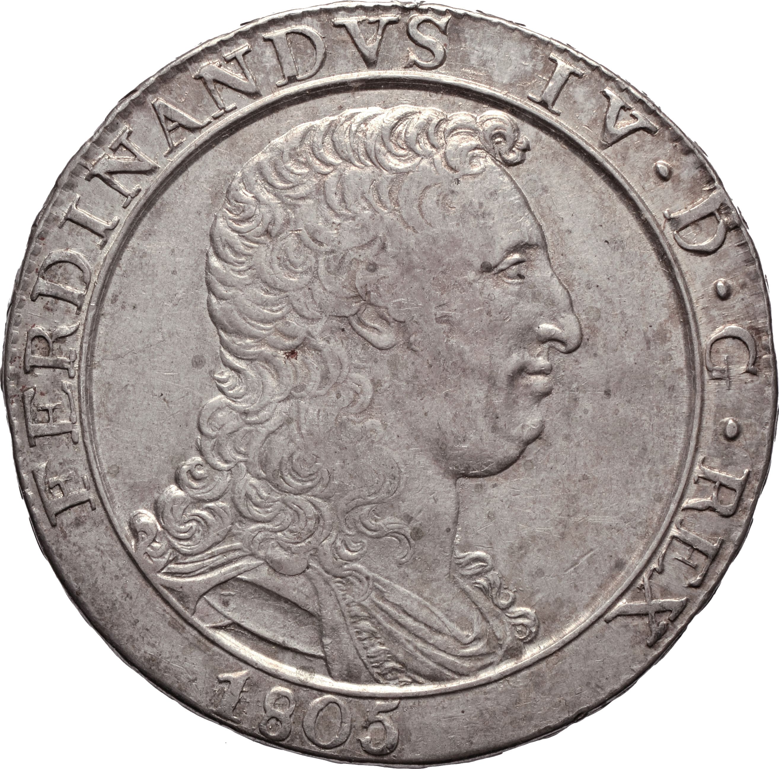 moneta - Piastra da 120 Grana (inizio SECOLI/ XIX)