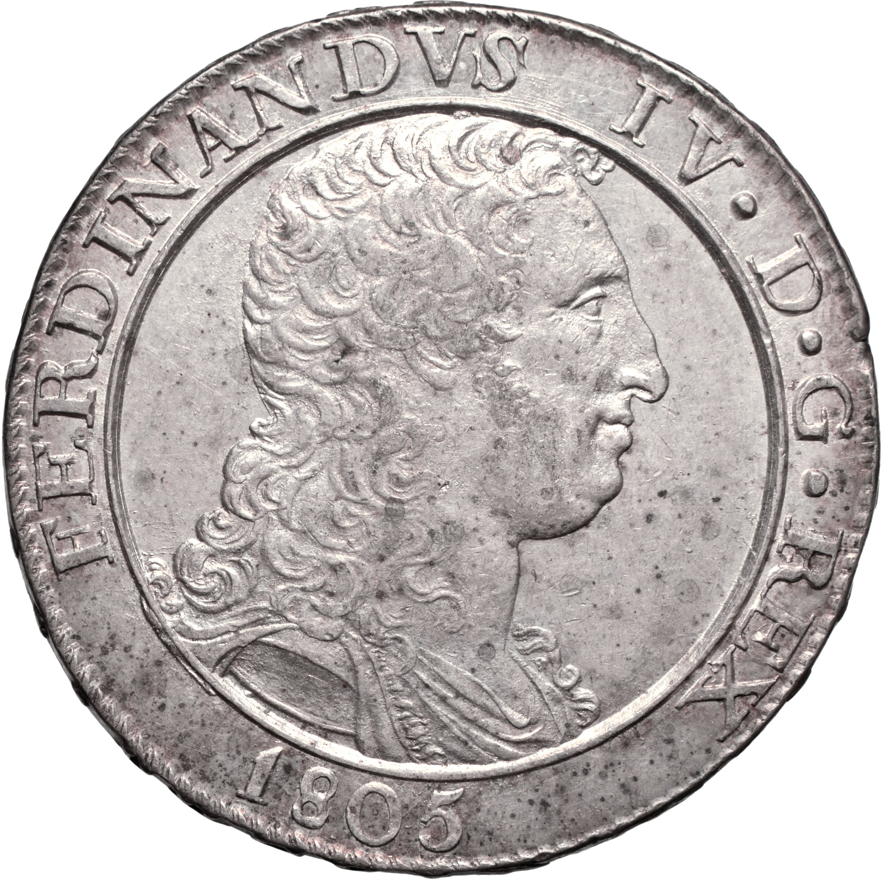 moneta - Piastra da 120 Grana (inizio SECOLI/ XIX)