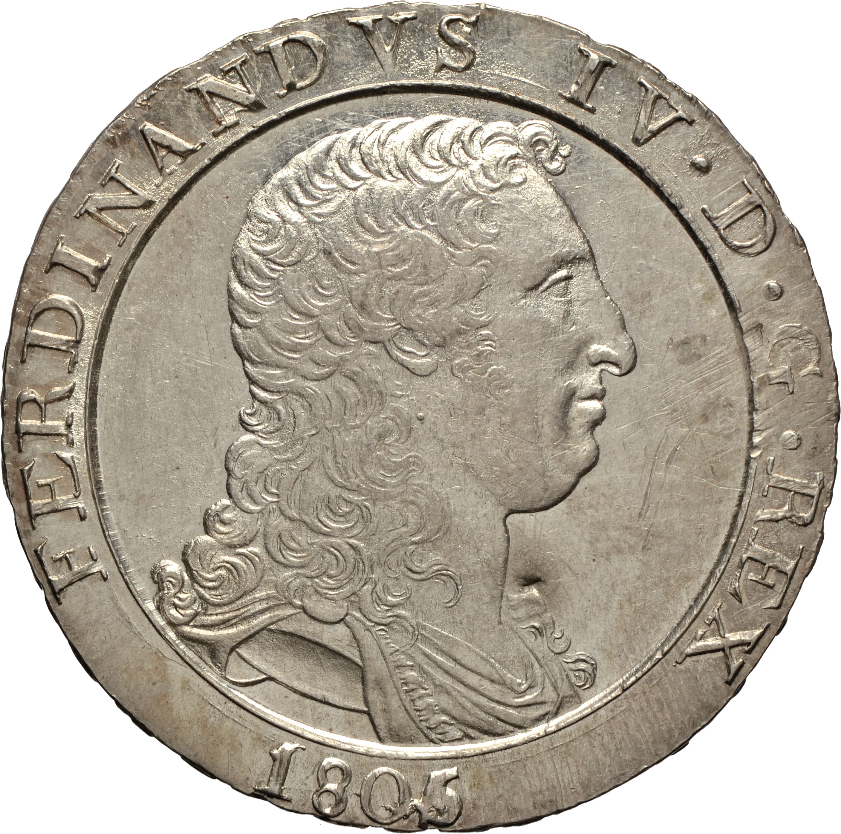 moneta - Piastra da 120 Grana (inizio SECOLI/ XIX)