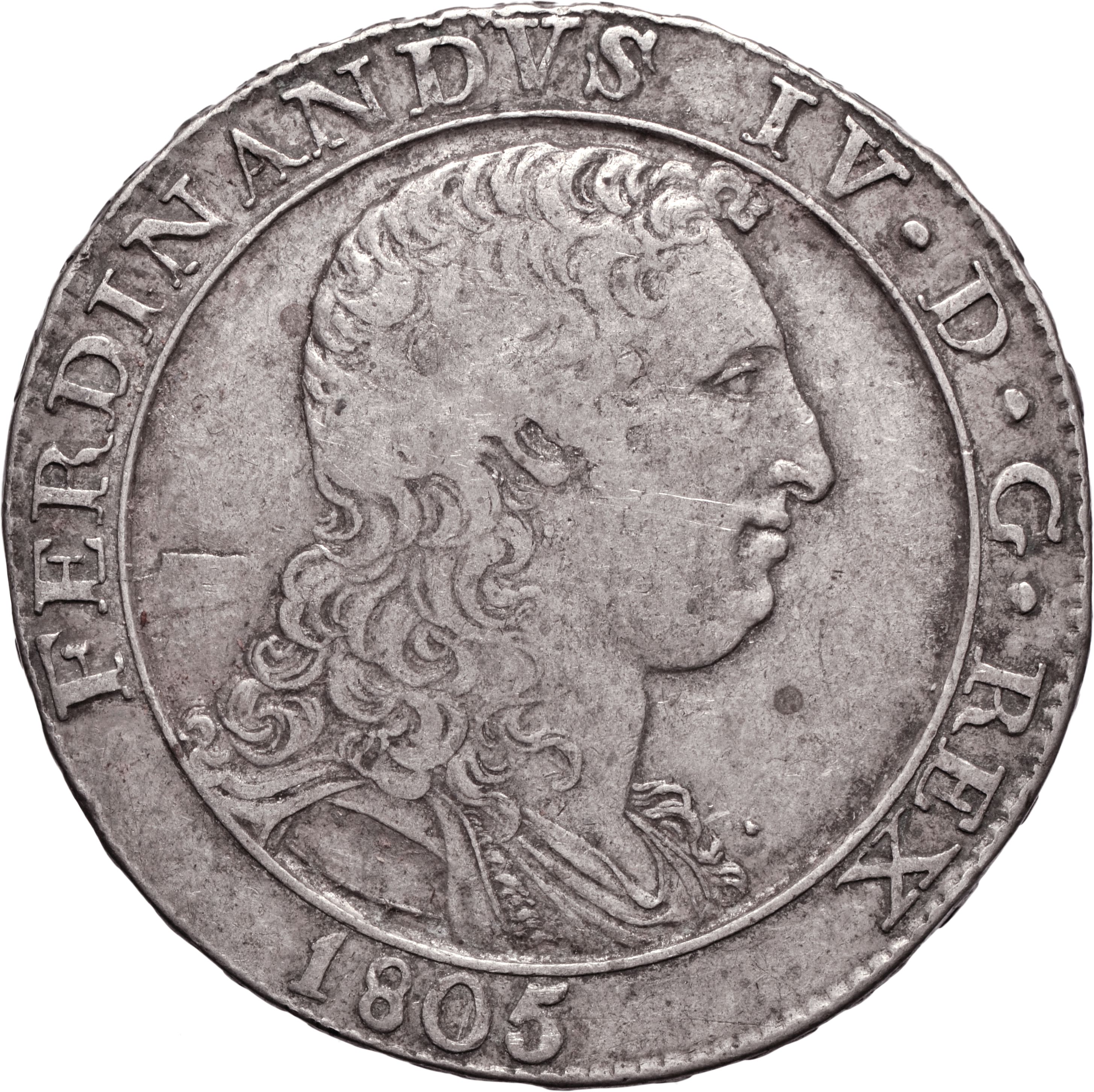 moneta - Piastra da 120 Grana (inizio SECOLI/ XIX)