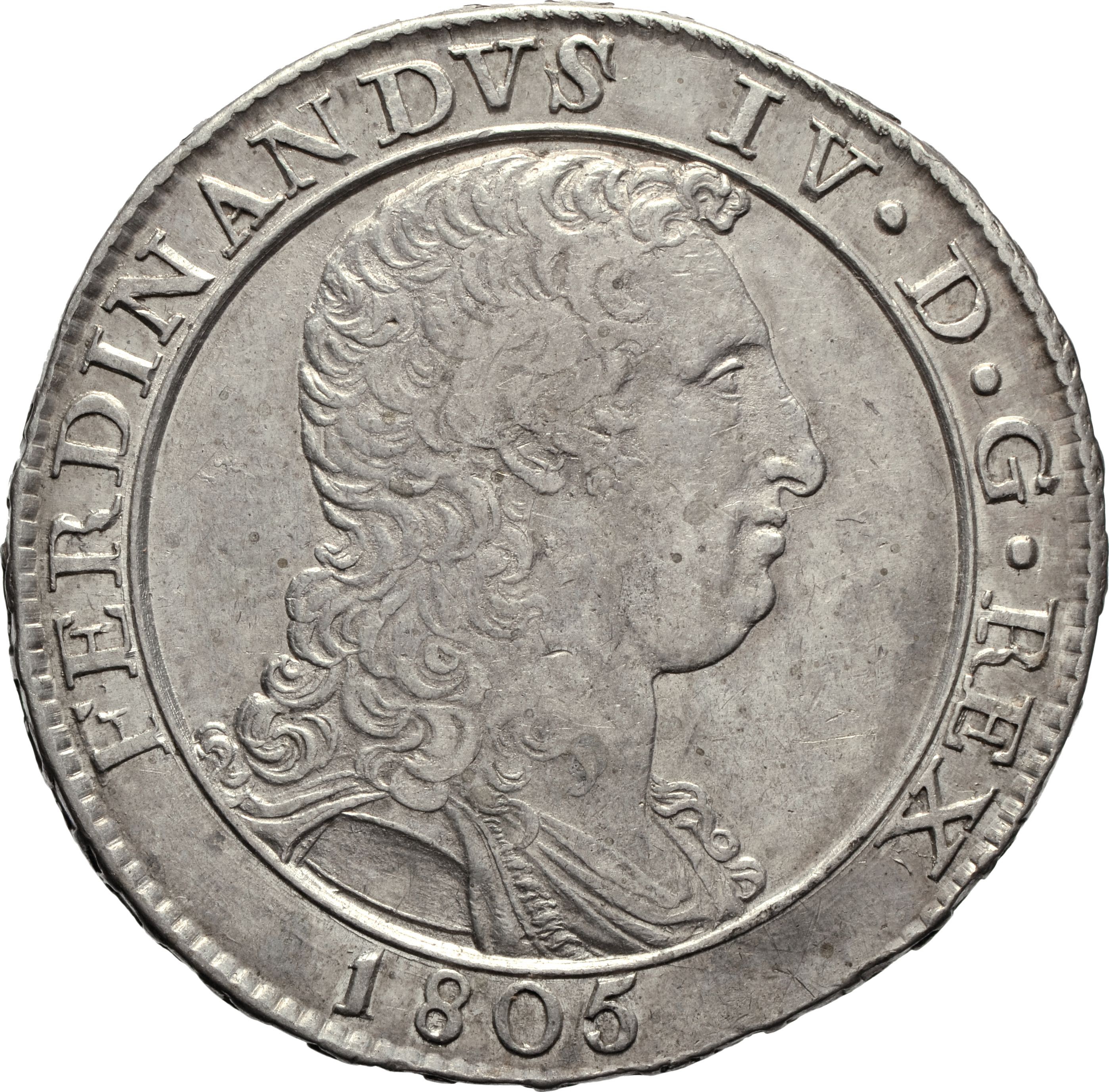 moneta - Piastra da 120 Grana (inizio SECOLI/ XIX)