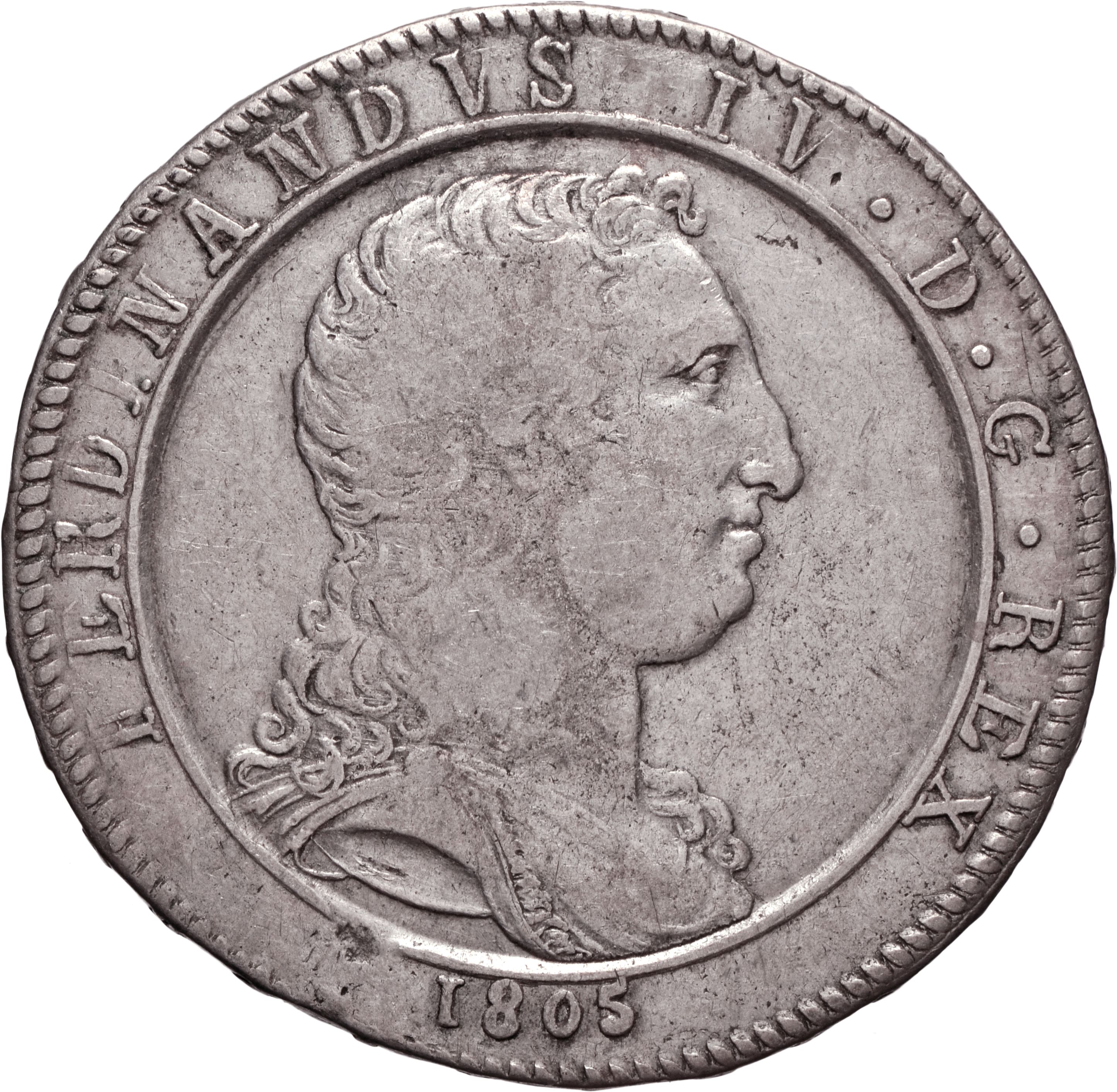 moneta - Mezza Piastra da 60 Grana (inizio SECOLI/ XIX)